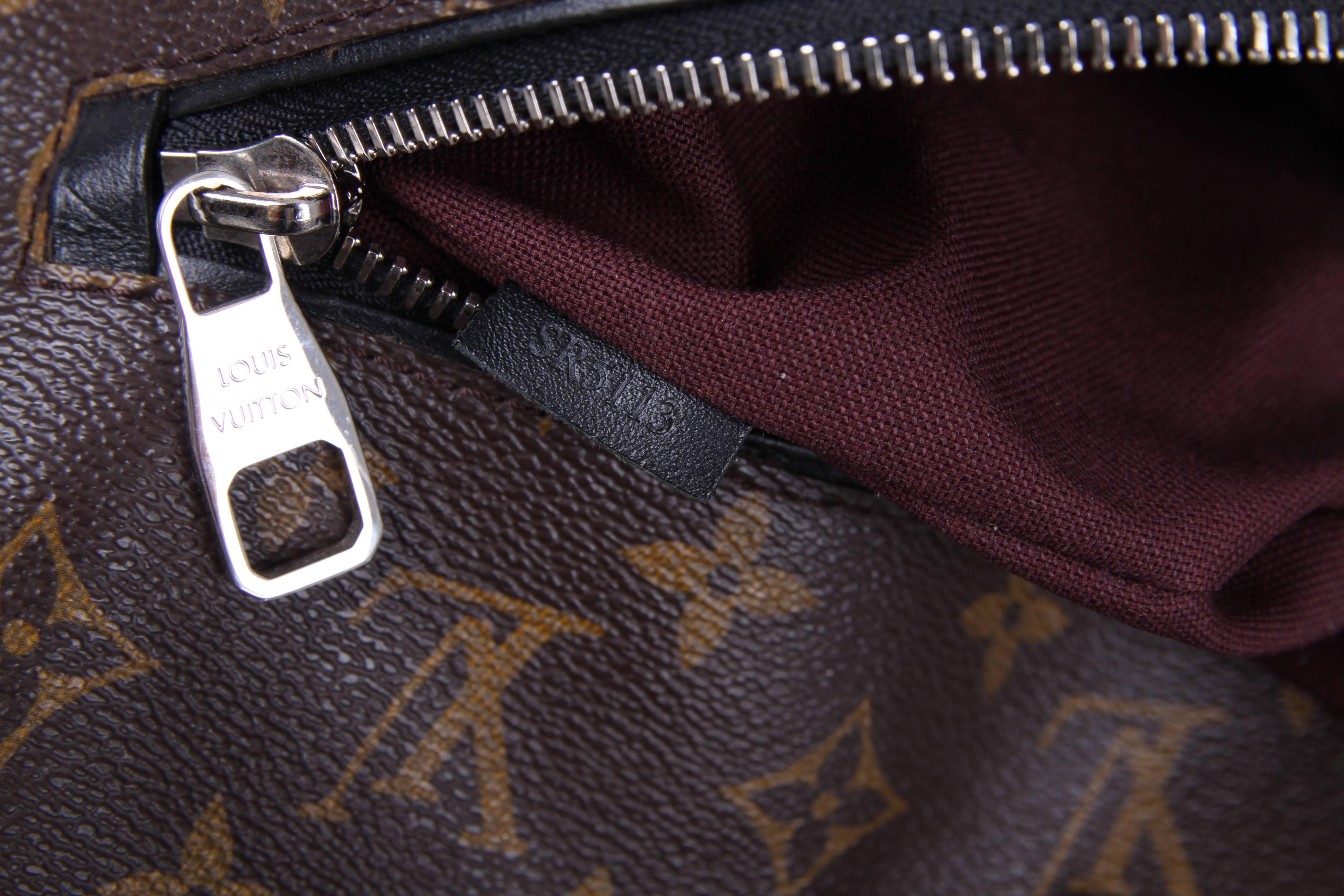 Louis Vuitton Monogram Macassar Canvas Palk Backpack Bag - brown/black In Fair Condition In Baarn, NL