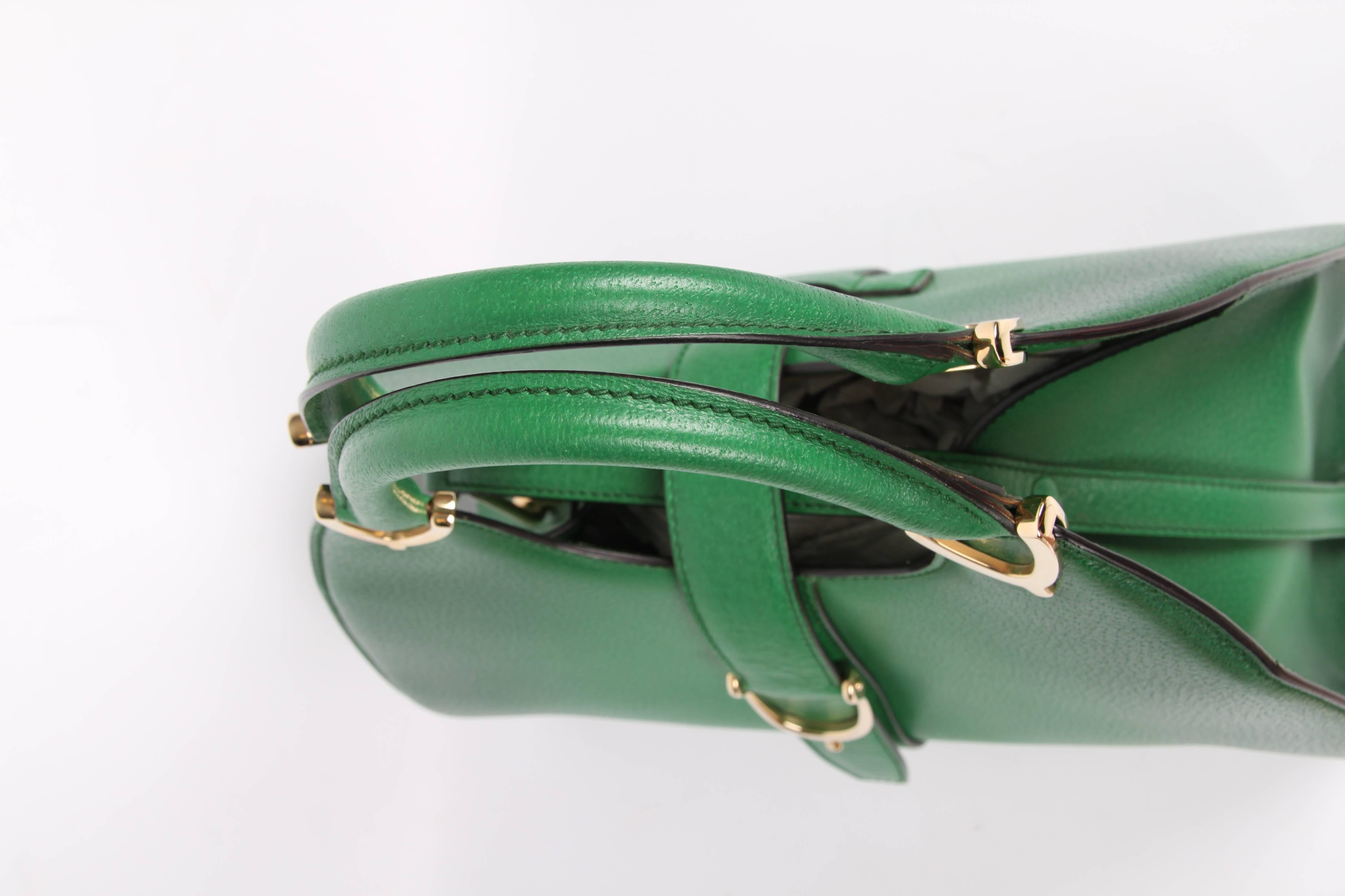   Gucci Stirrup Top Handle Bag - green   Gucci Stirrup Top Handle Bag - green    In Excellent Condition In Baarn, NL