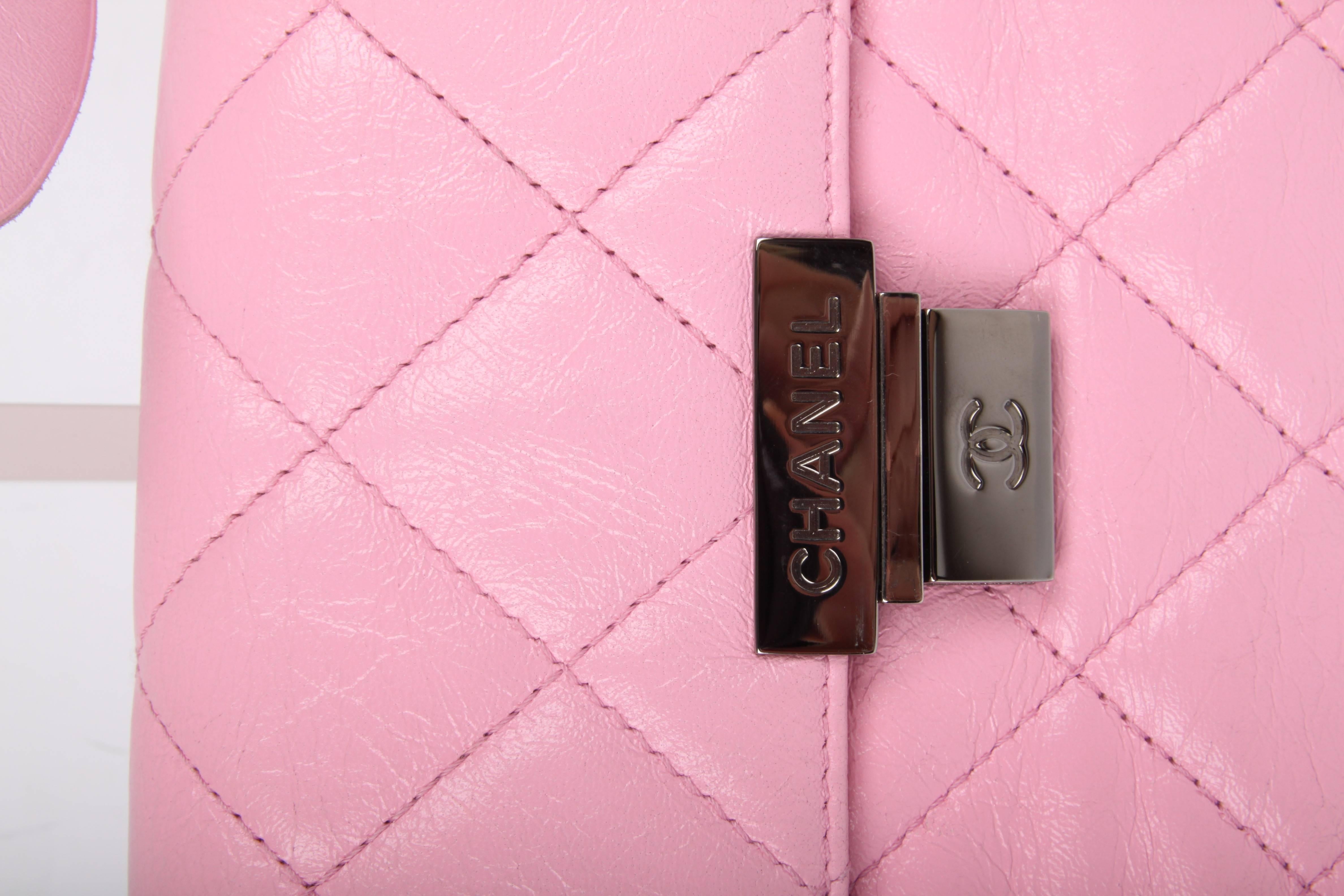 chanel quilted bag pink