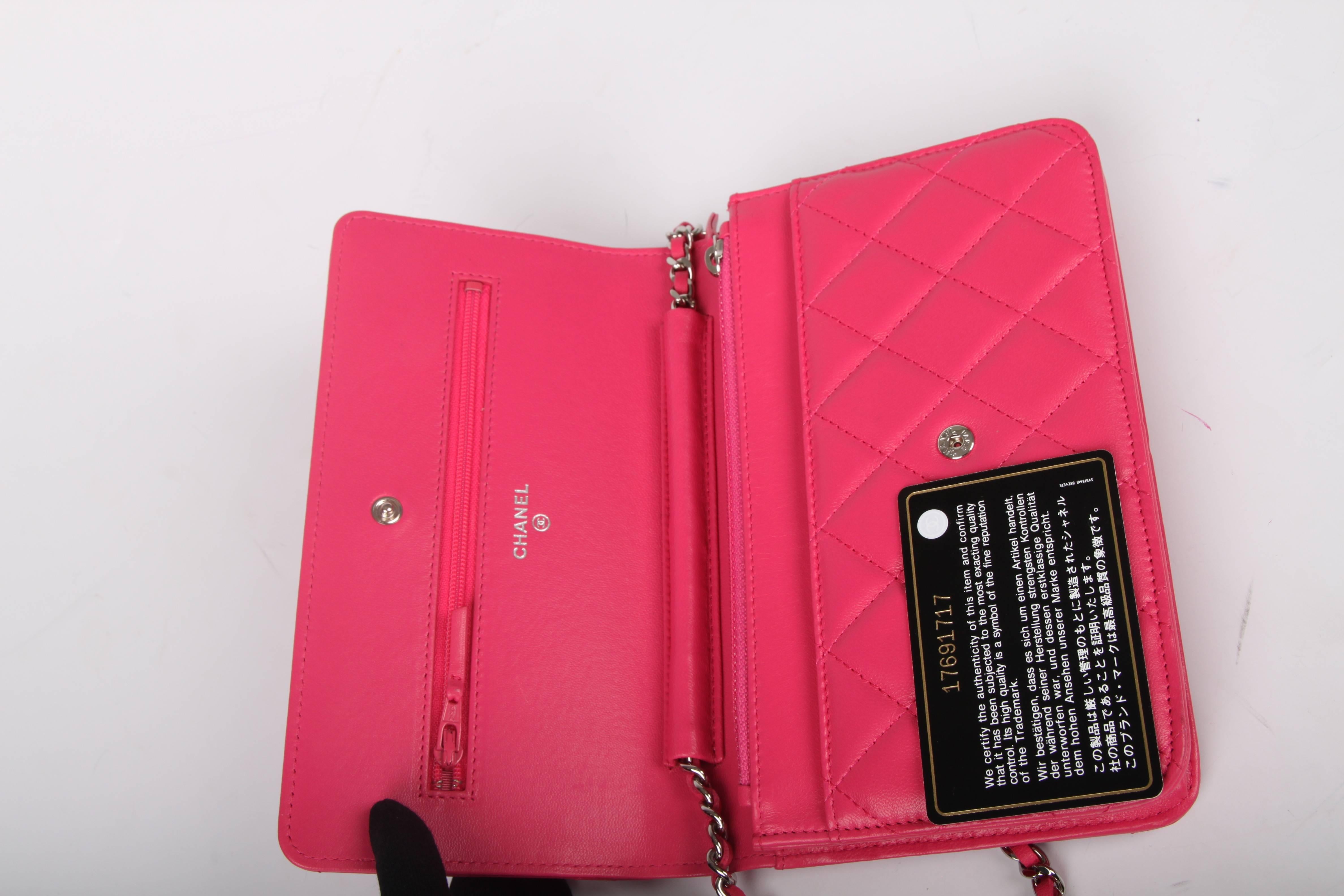 Women's or Men's Chanel Wallet On Chain WOC Bag - pink