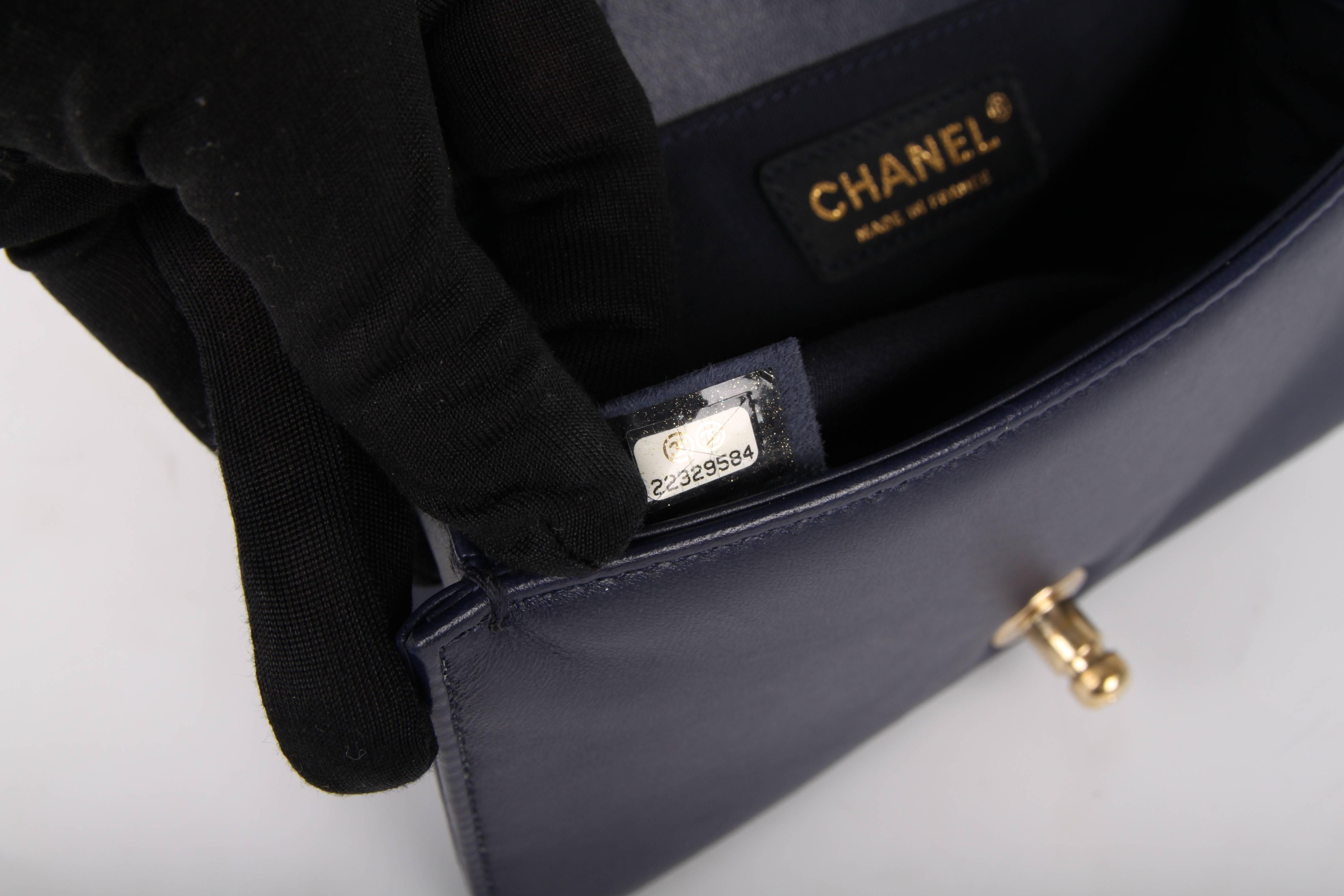 Chanel Boy Bag Mini - blue 5