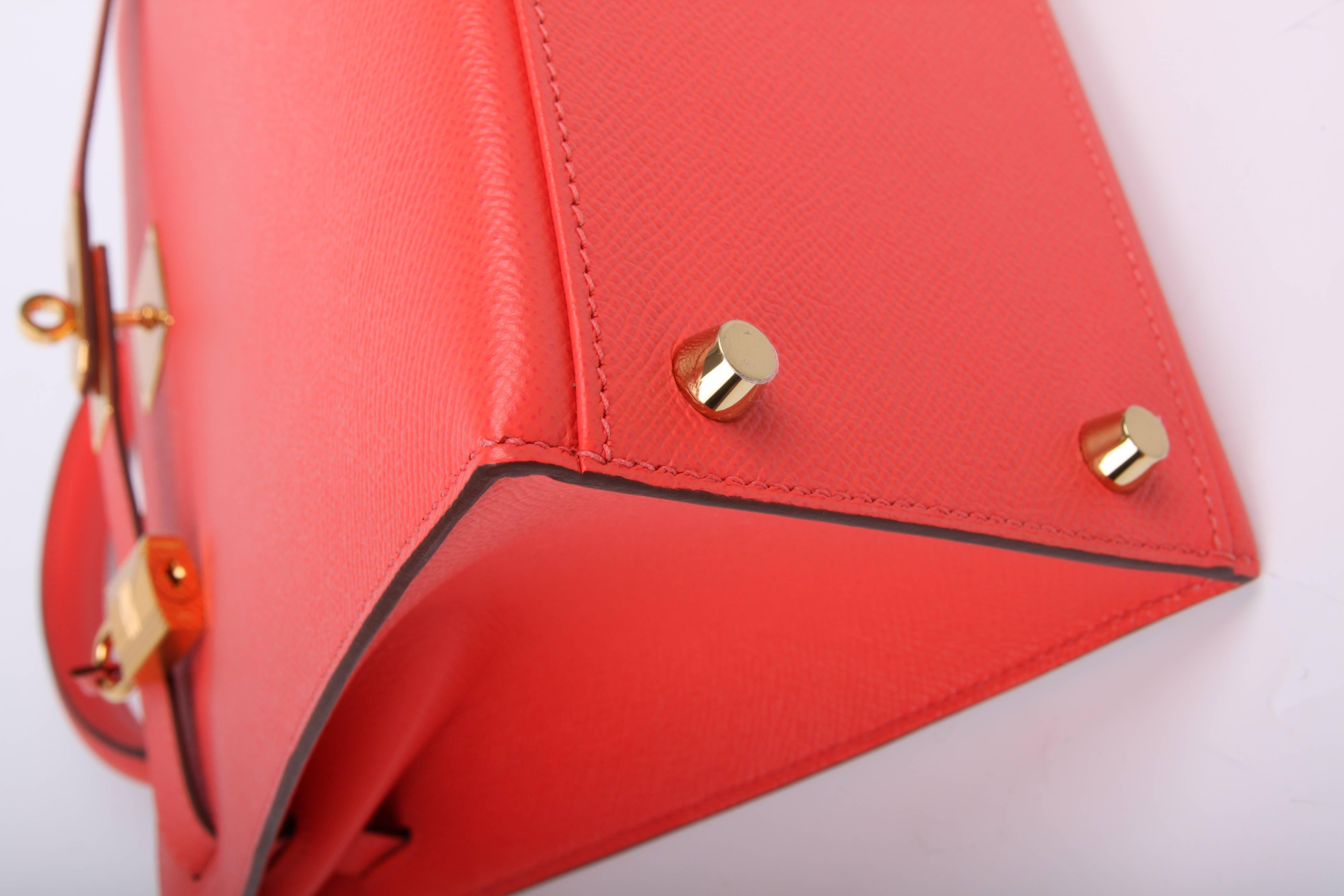 Hermes Epsom Kelly 32 Tasche Sonderbestellung Hufeisen - rose jaipur 2018 3