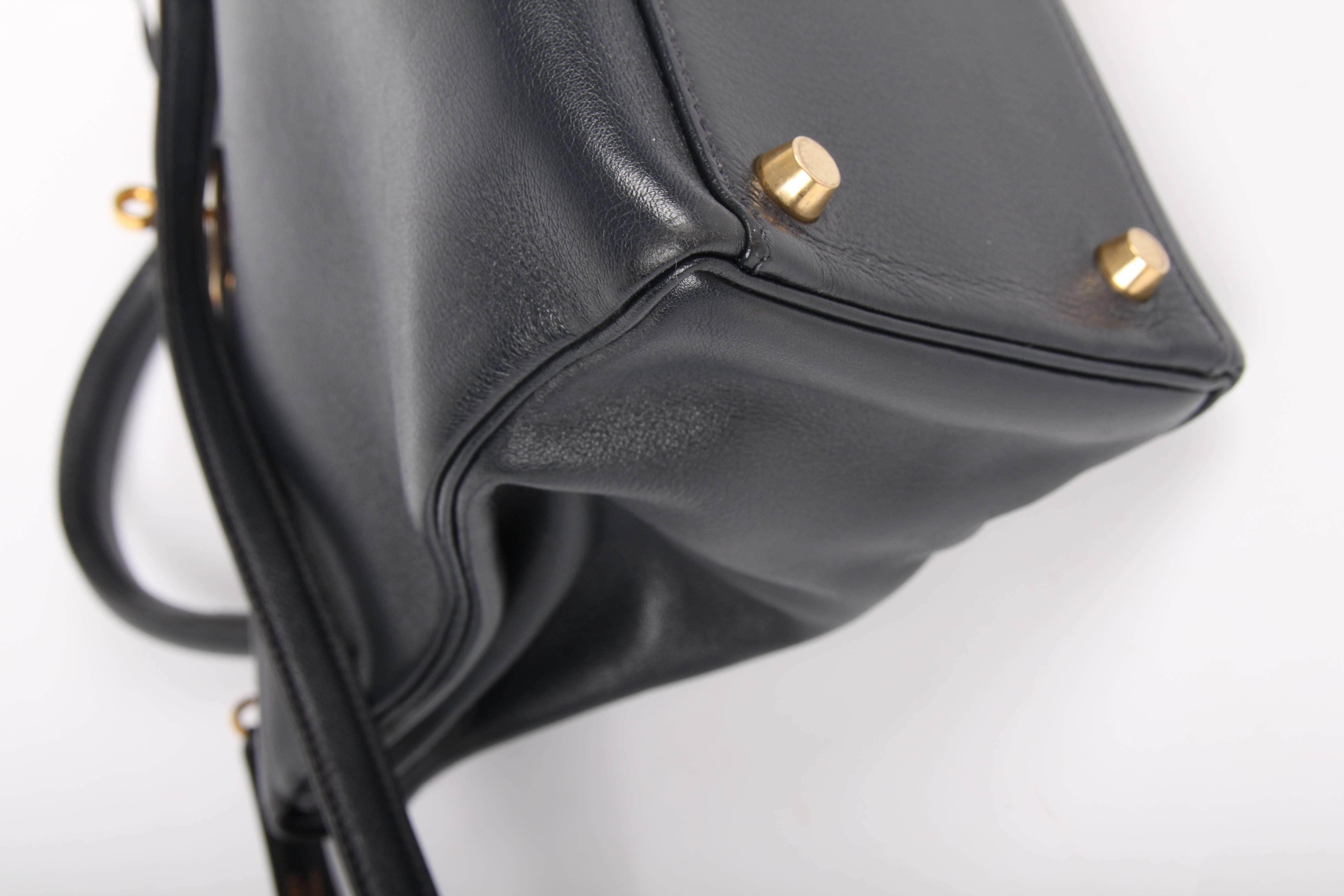 Hermès Kelly Bag 32 Swift Leather - dark blue 2