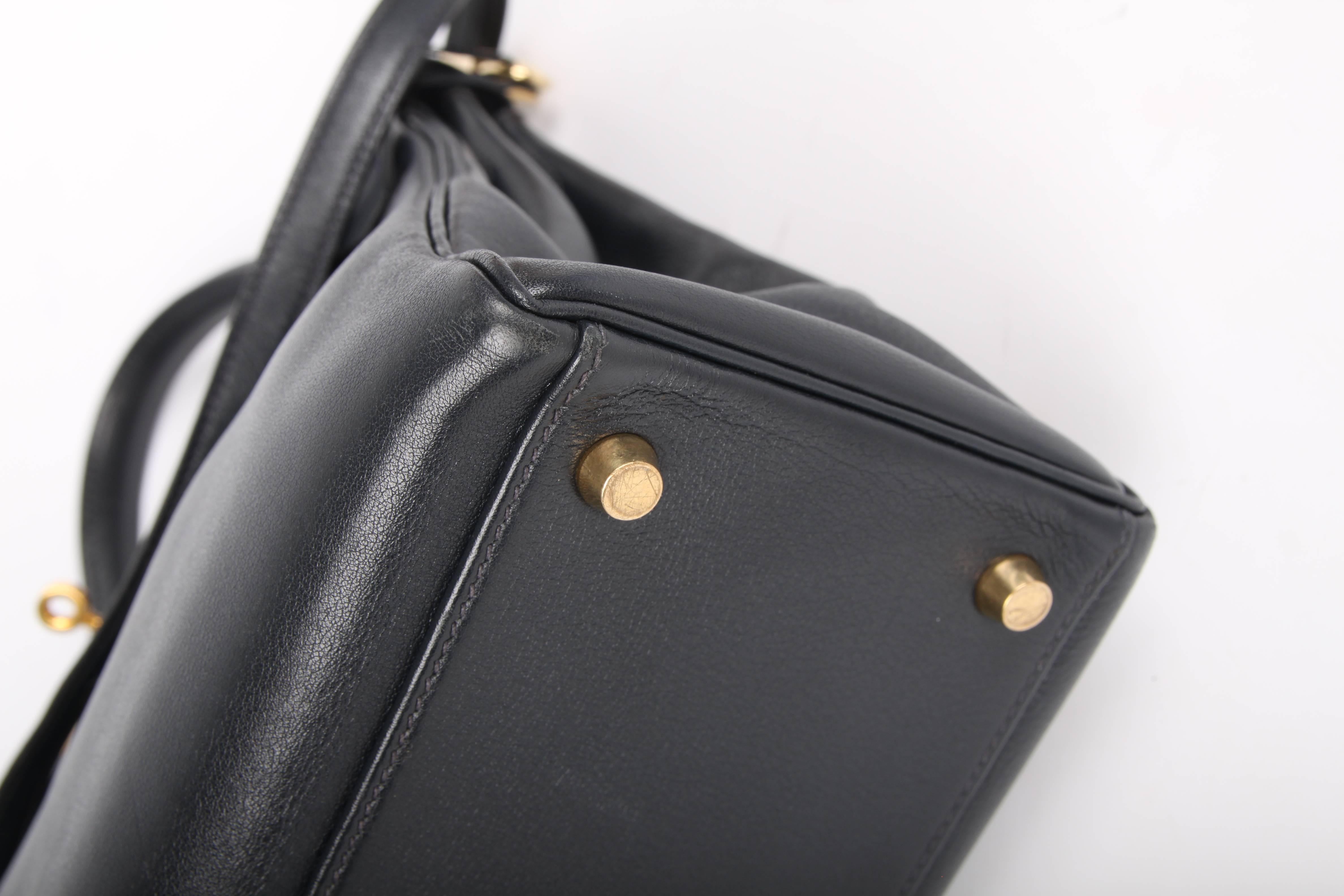 Hermès Kelly Bag 32 Swift Leather - dark blue 3
