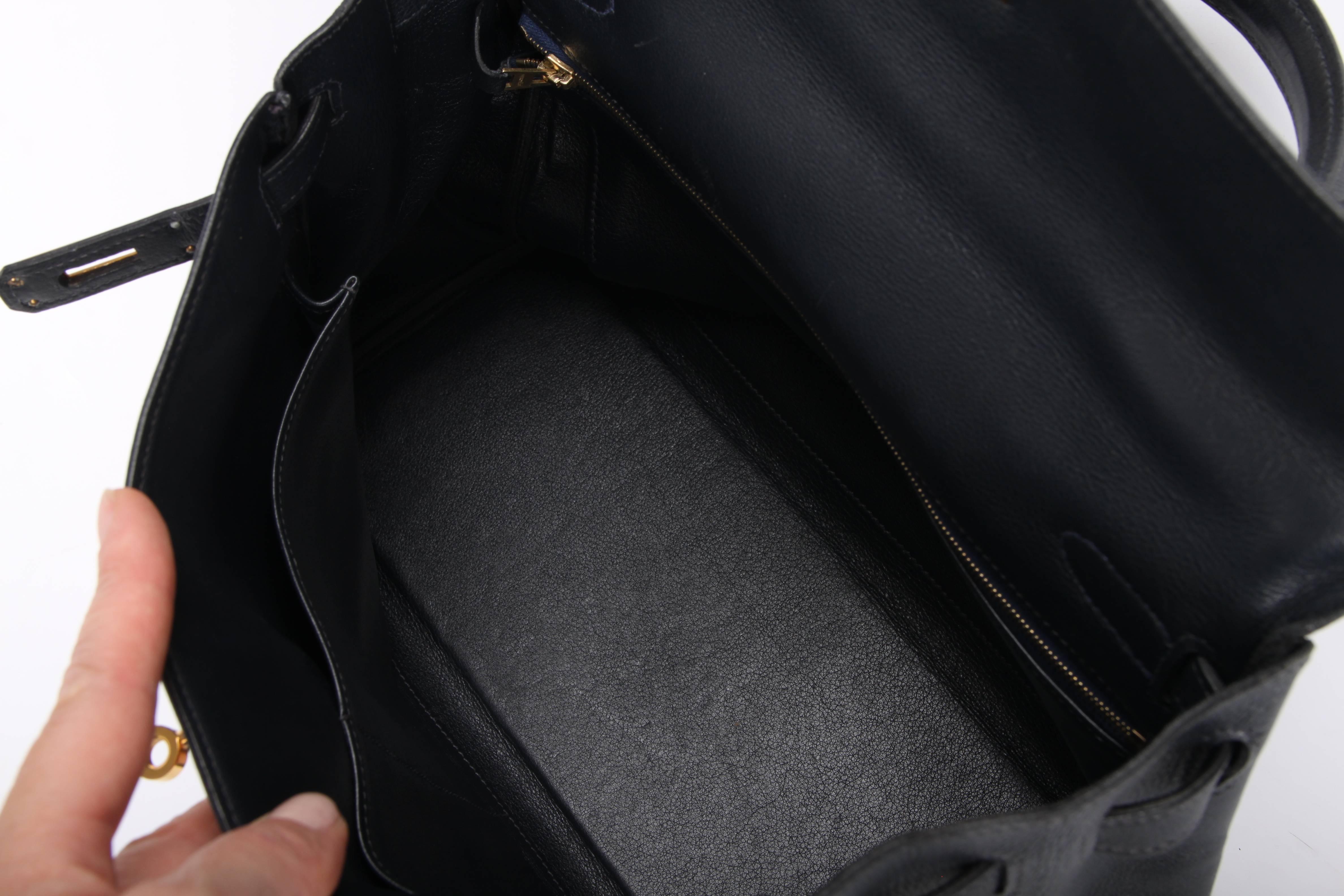 Hermès Kelly Bag 32 Swift Leather - dark blue 8
