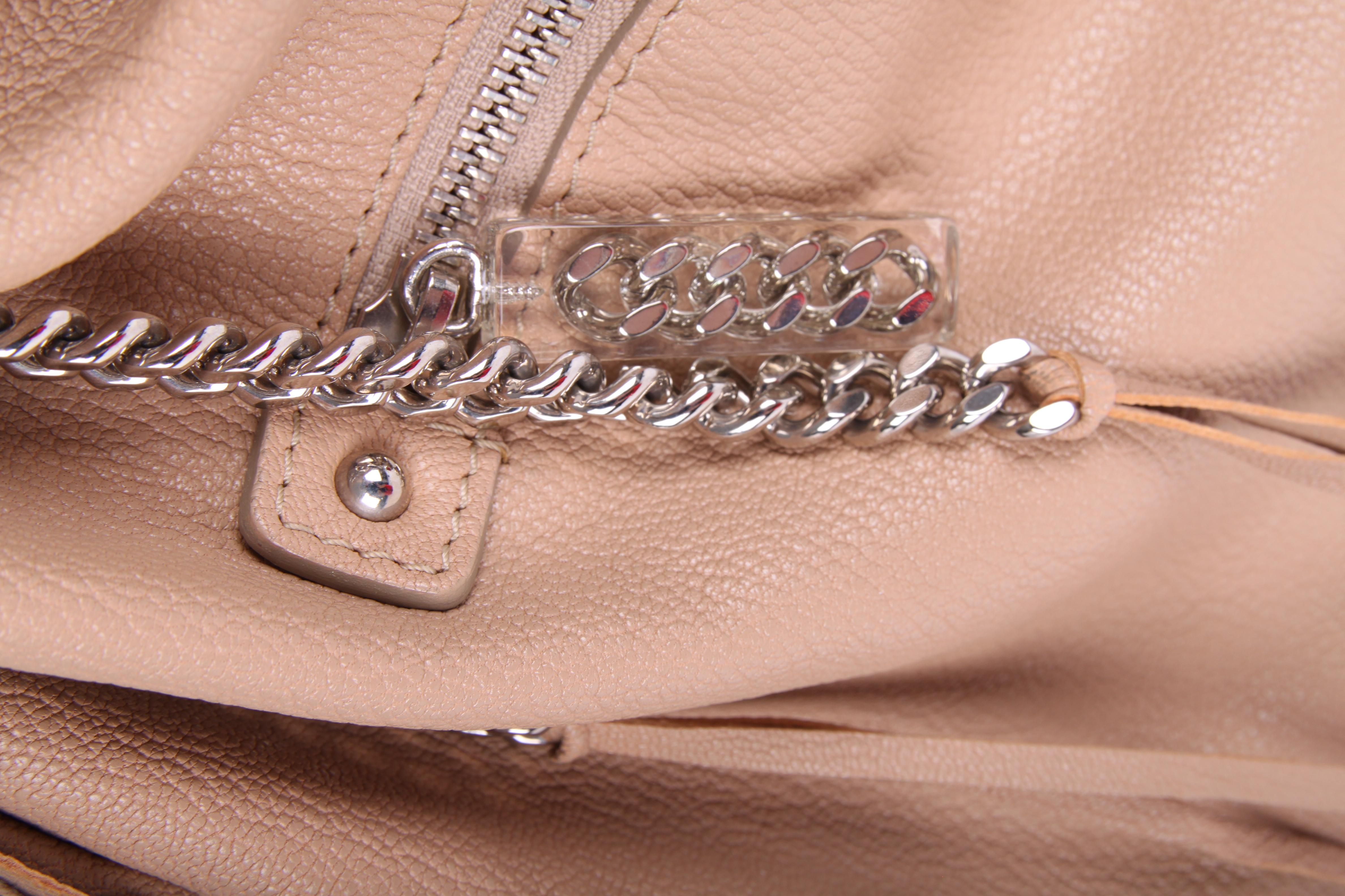 Women's Christian Louboutin beige Chain Shoulder Bag 