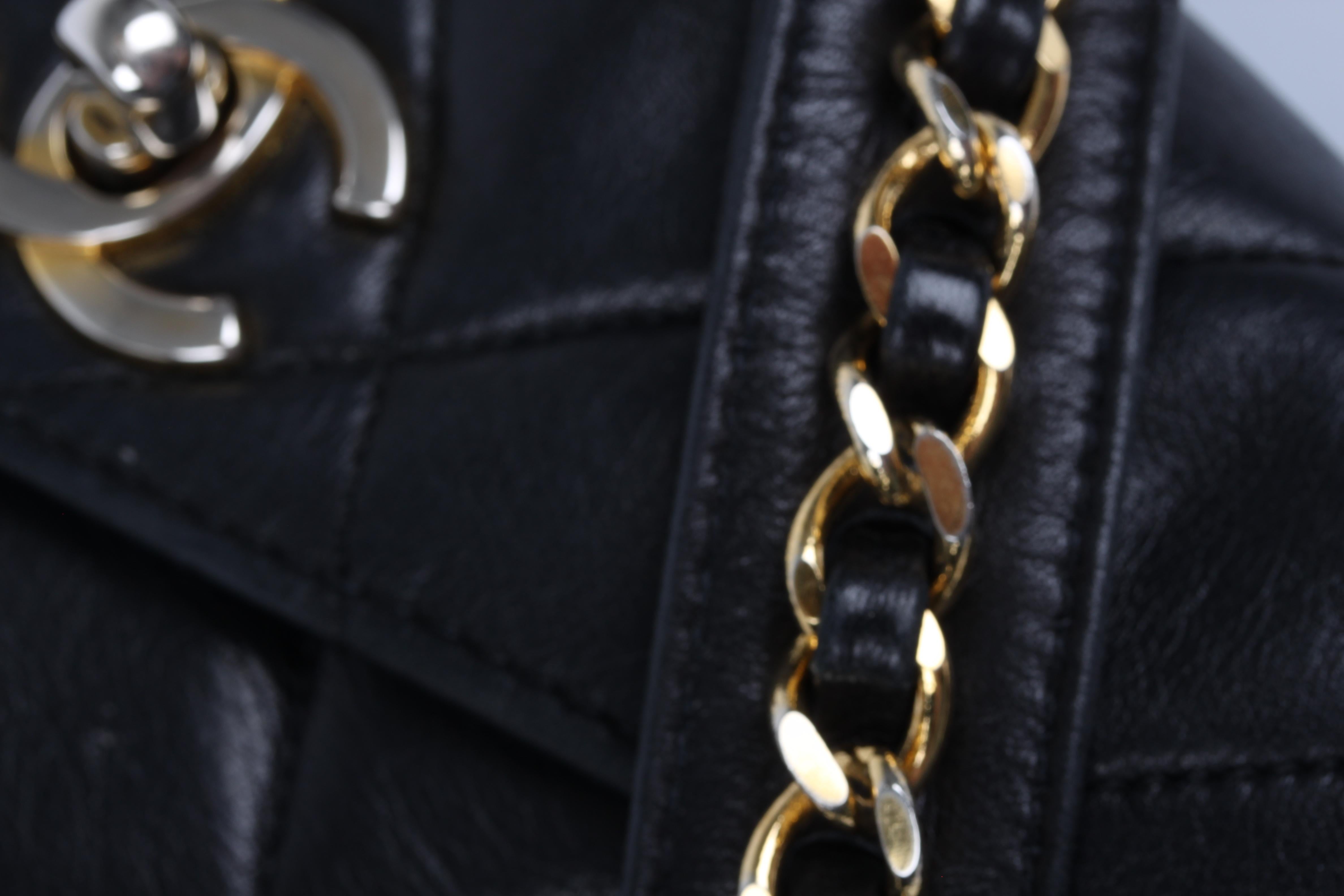 Chanel Belt Bag Leather - black/gold 8