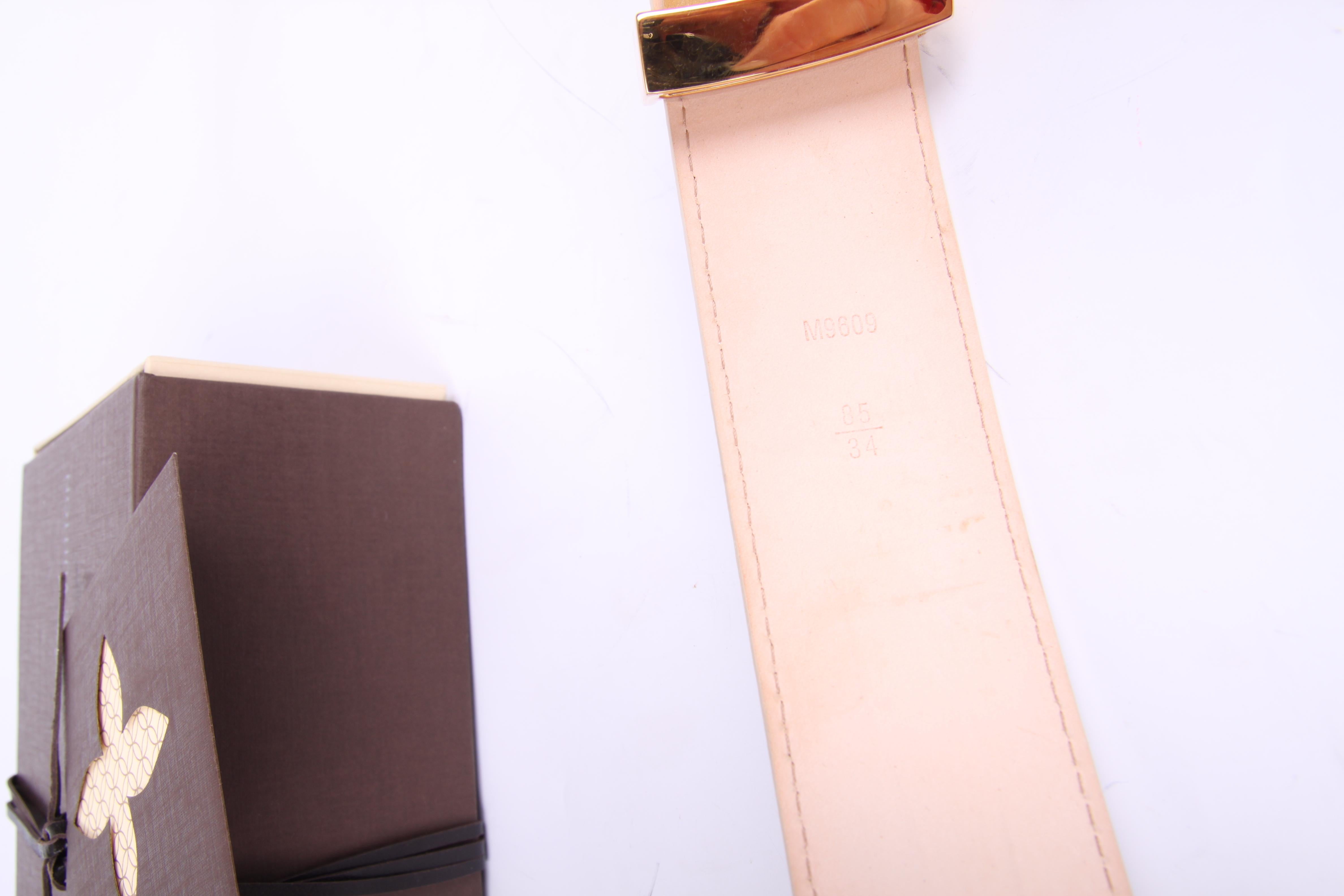 lv belt white and gold