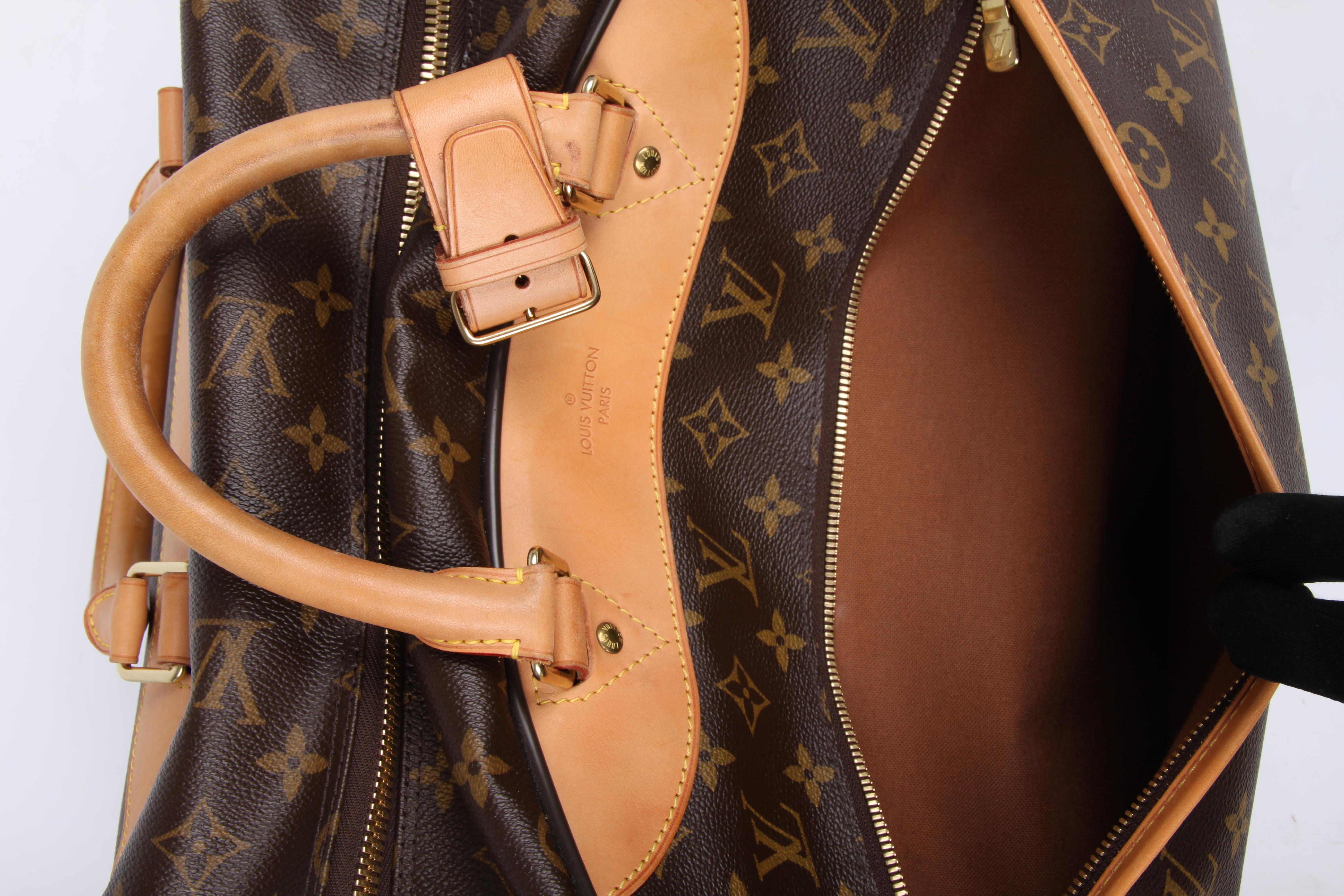 Louis Vuitton Monogram Canvas Eole 50 Rolling Duffle Bag - brown 2