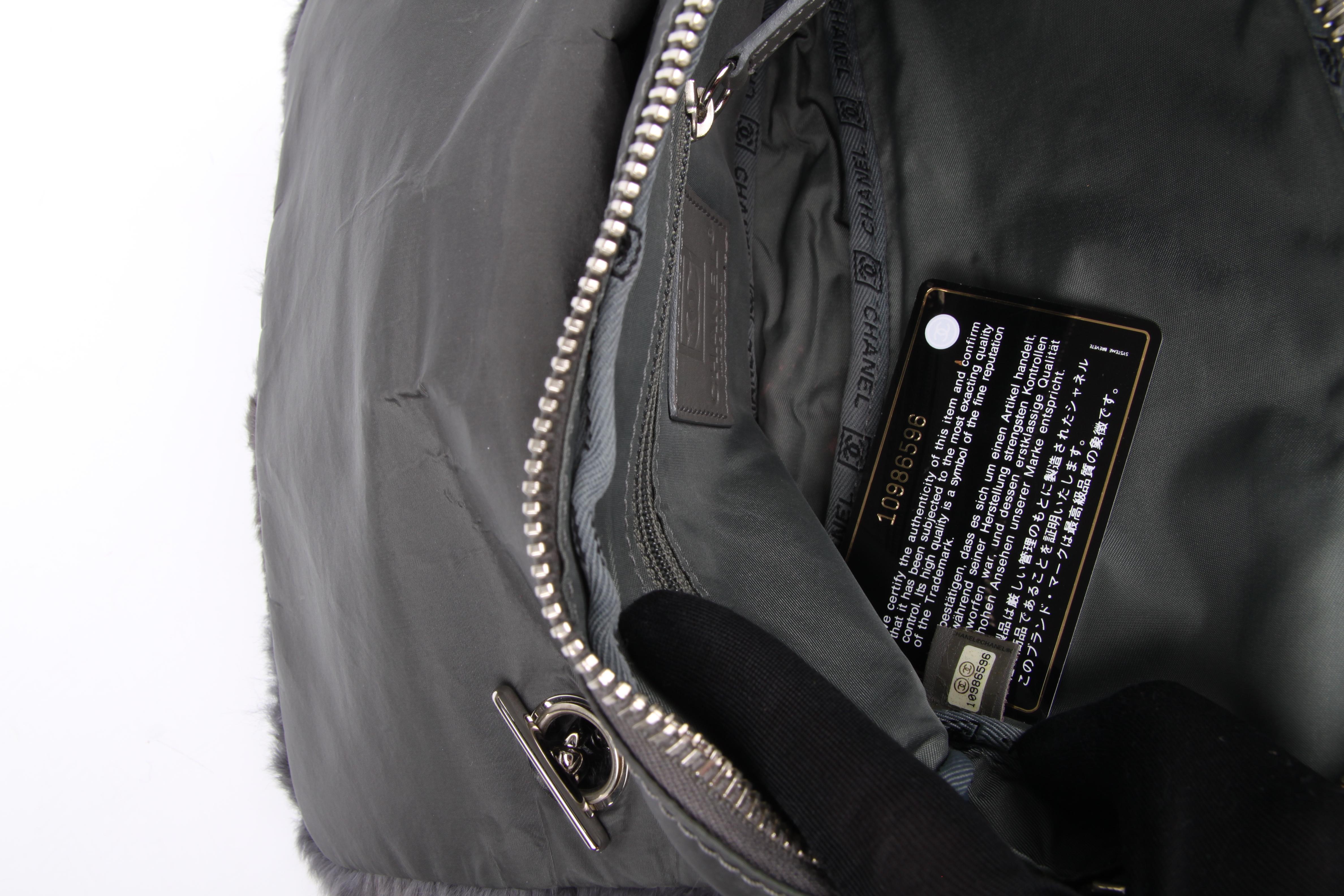 Chanel Classic Bag Feston Stitch - dark grey 3
