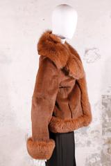 Black Fur Coat - fox & rabbit brown