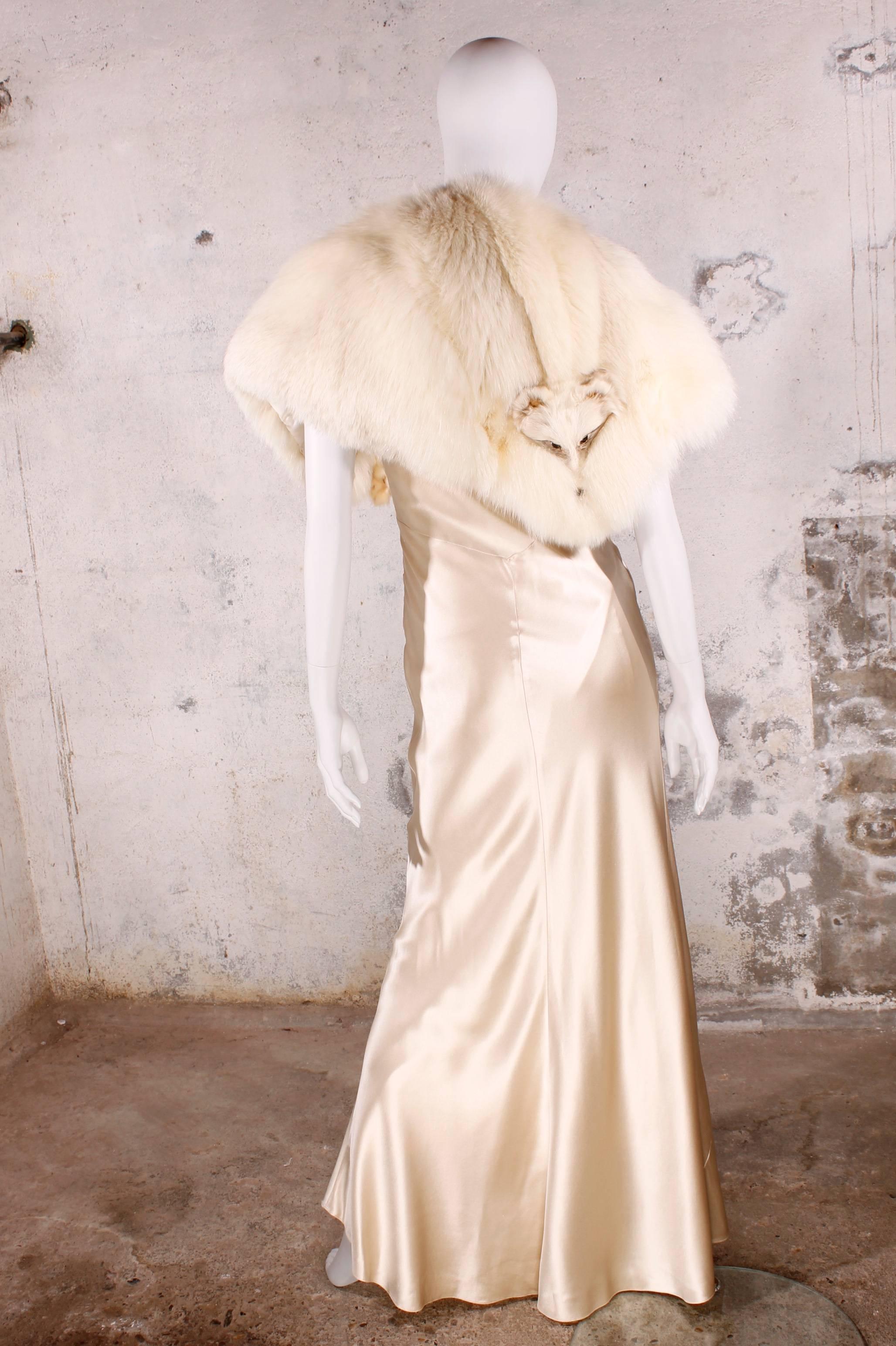 Christian Dior Champagne-colored Evening Gown 2
