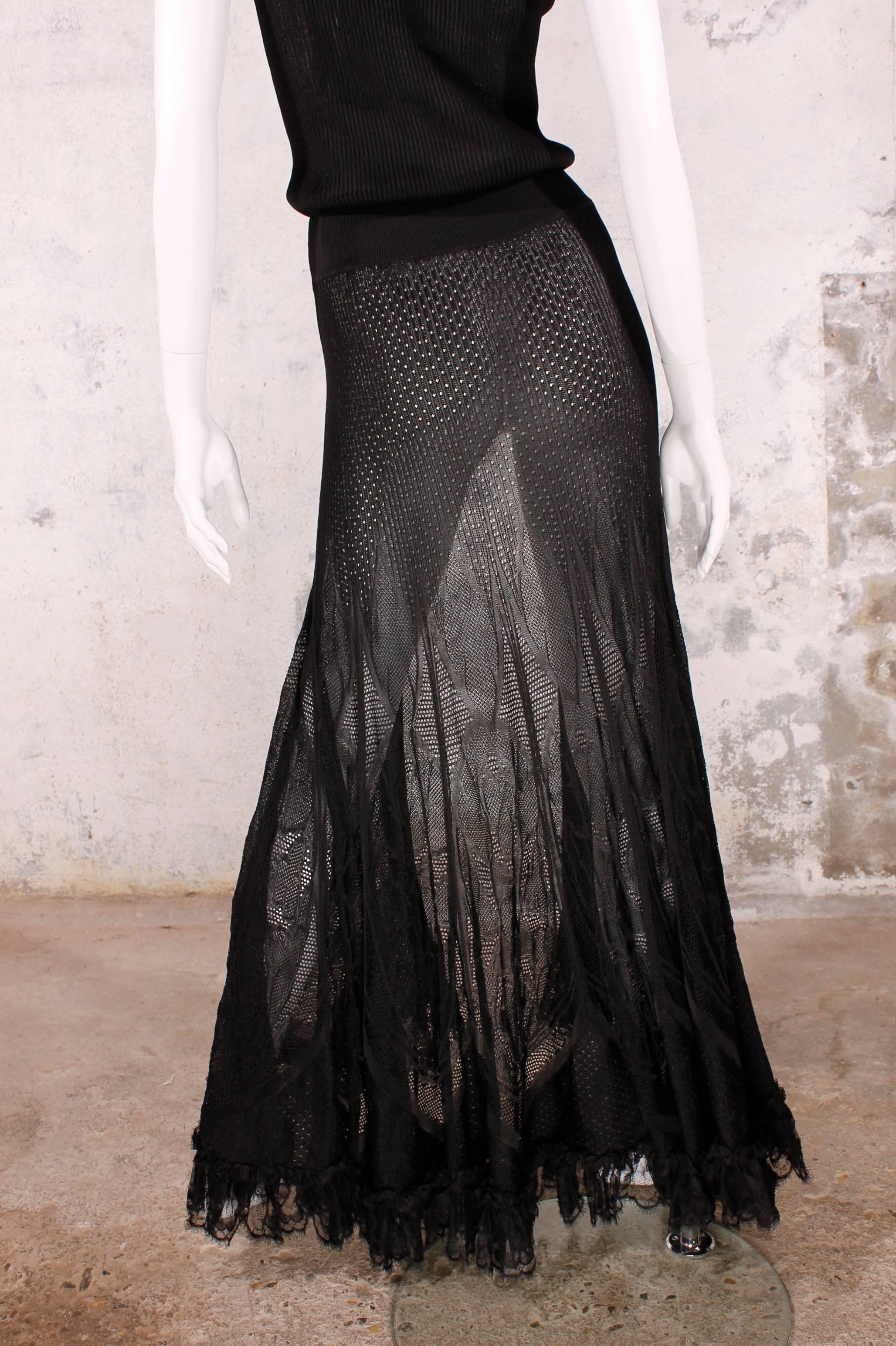 Chanel Dress & Trousers - knitted & lace / black 3