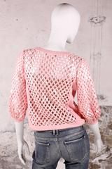 Chanel Sequin Cardigan - baby pink