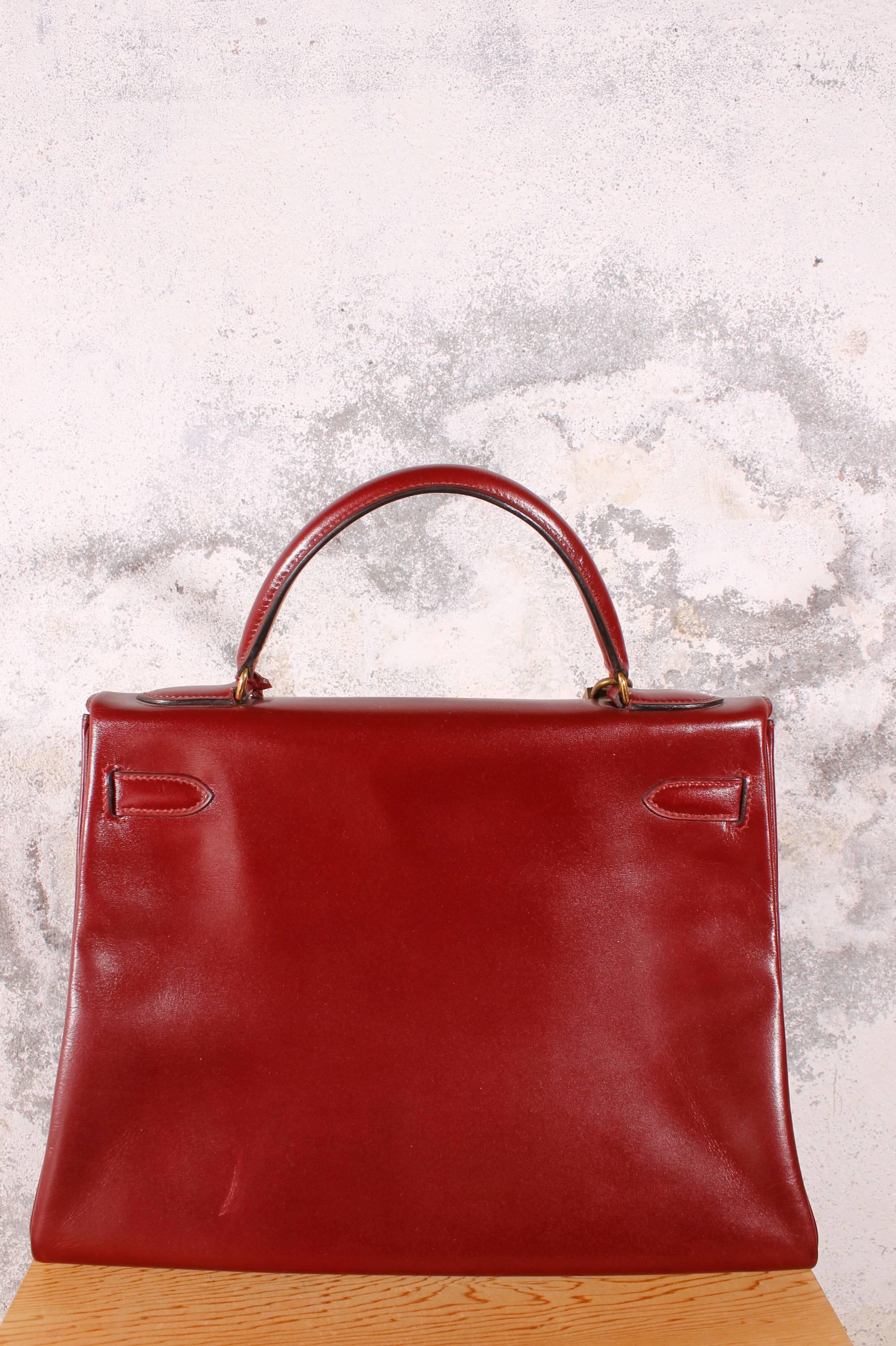 hermes kelly burgundy