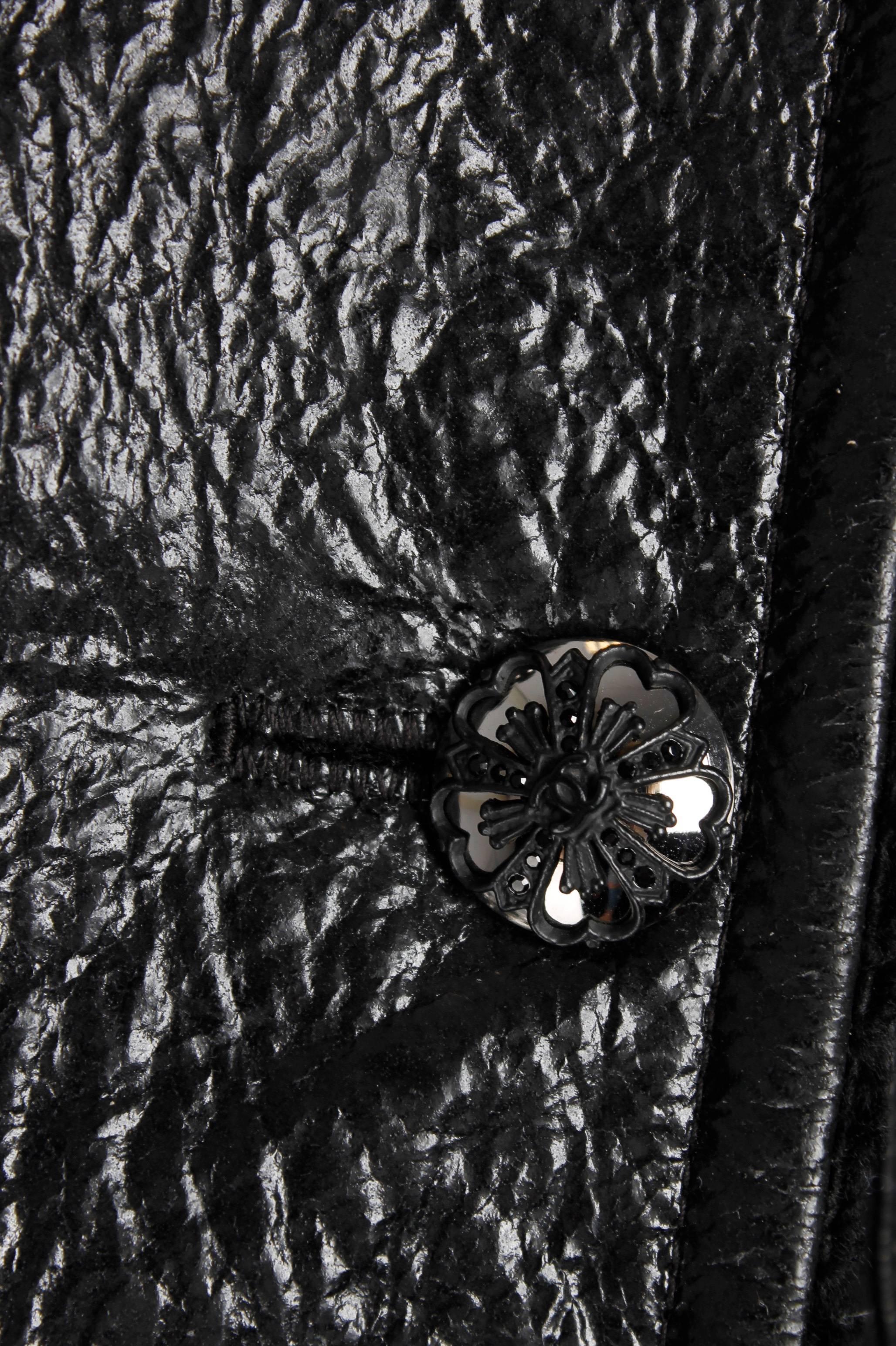 From the fall collection of 2007 is this beautiful black lammy, Chanel  For Sale 4