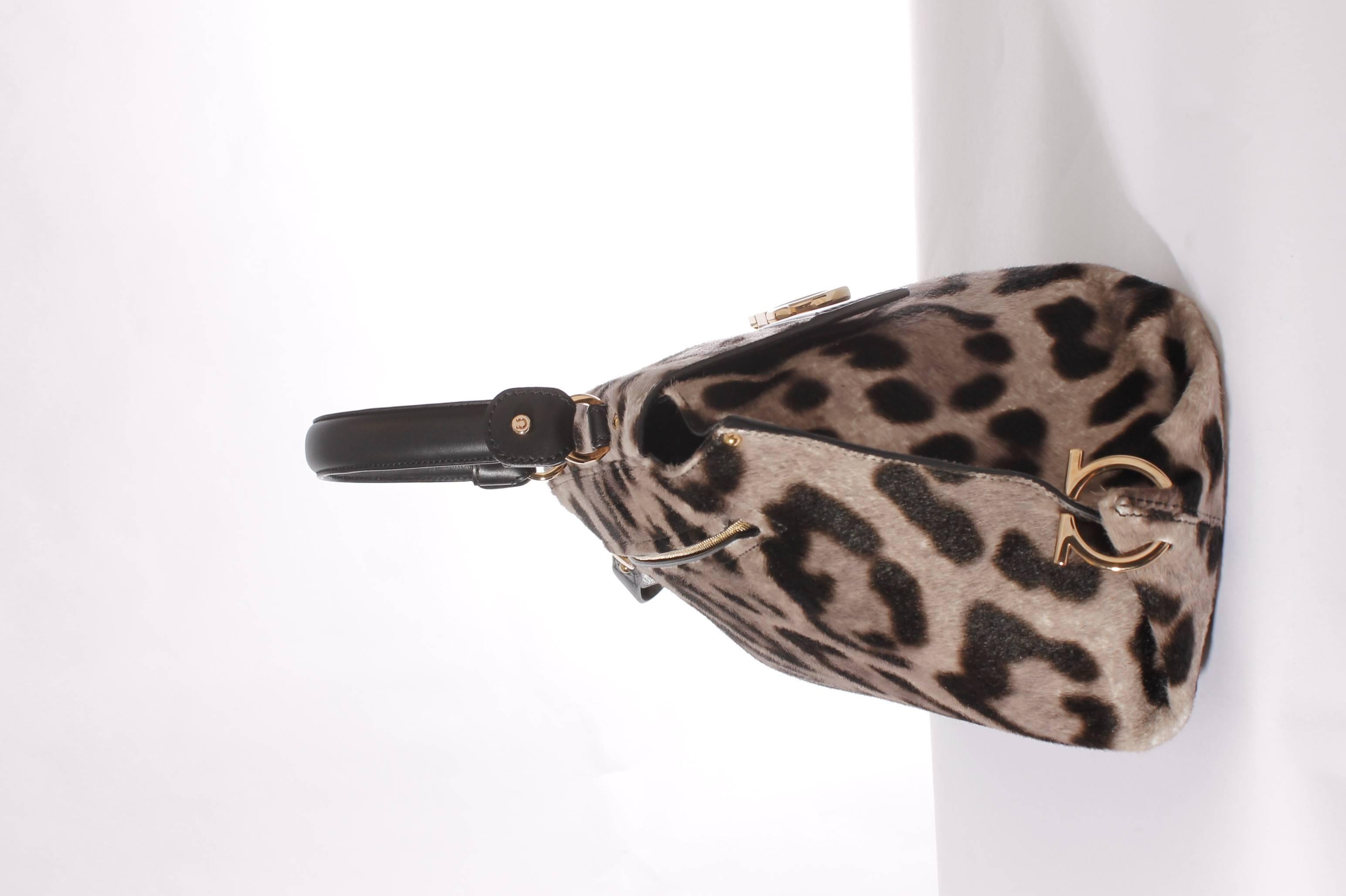 ferragamo animal print bag