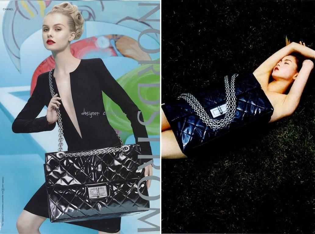Chanel XXL Reissue Flap Bag - black patent leather 2