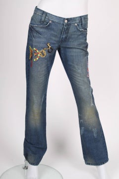 Versace 2-pcs Denim Suit Jacket & Pants - blue