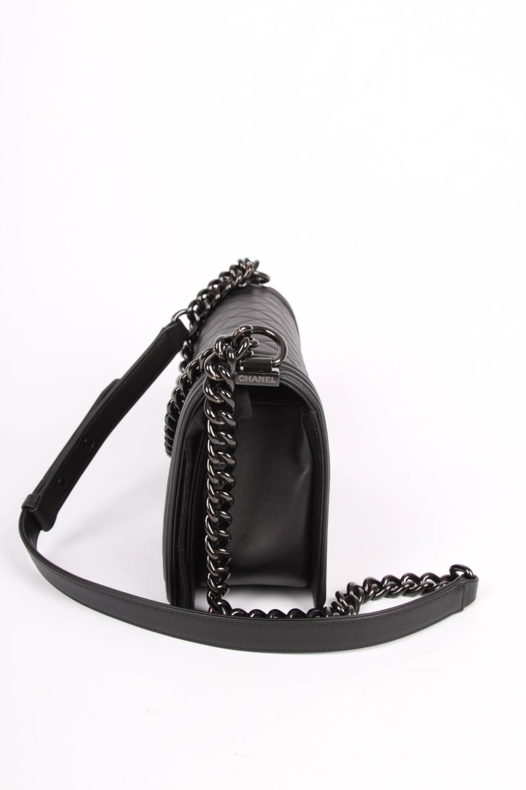 Chanel "So Black!" Medium black Boy Bag at 1stDibs chanel so black