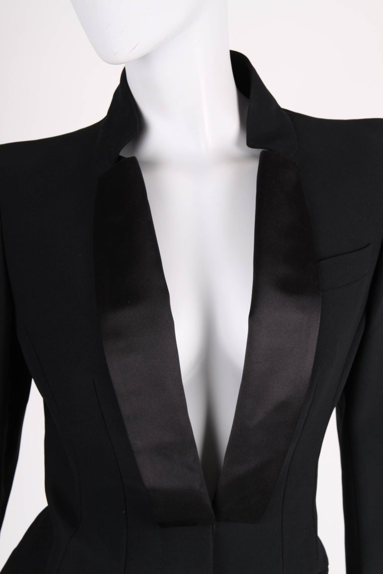 Alexander McQueen Tuxedo Dress - black at 1stDibs | alexander wang ...