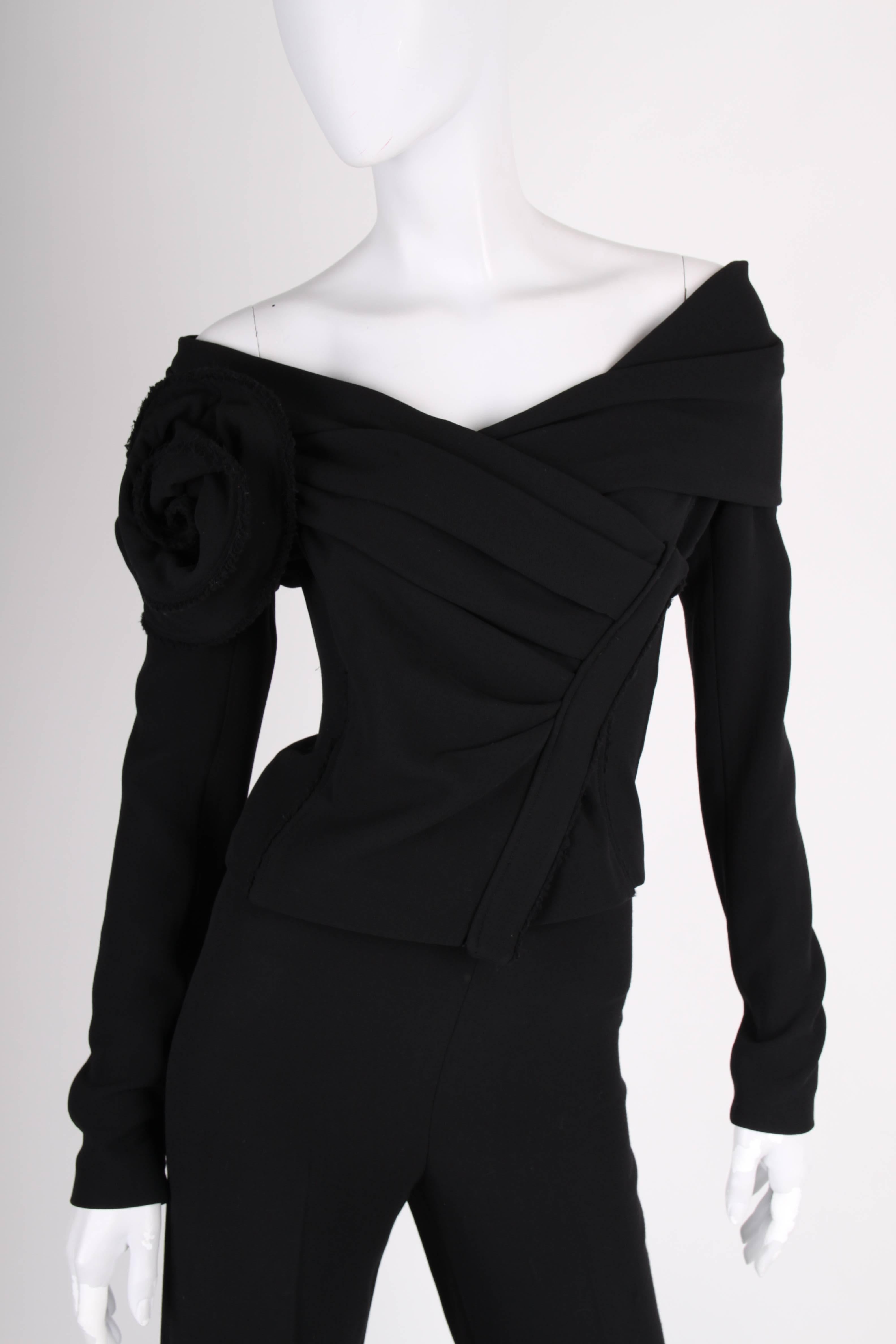 Black Donna Karan 2-pcs Suit - black