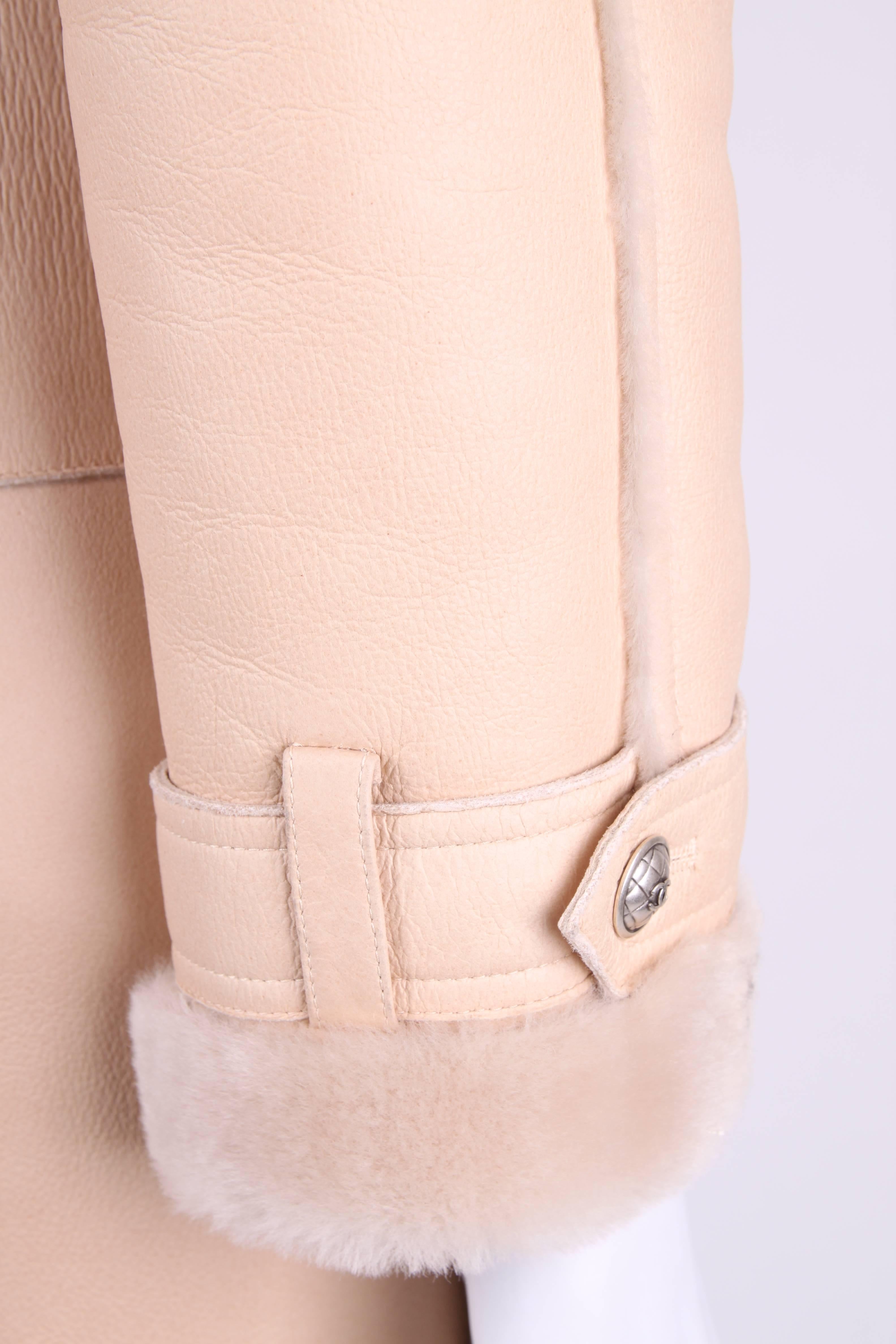 Chanel Trenchcoat - beige lambskin leather 3