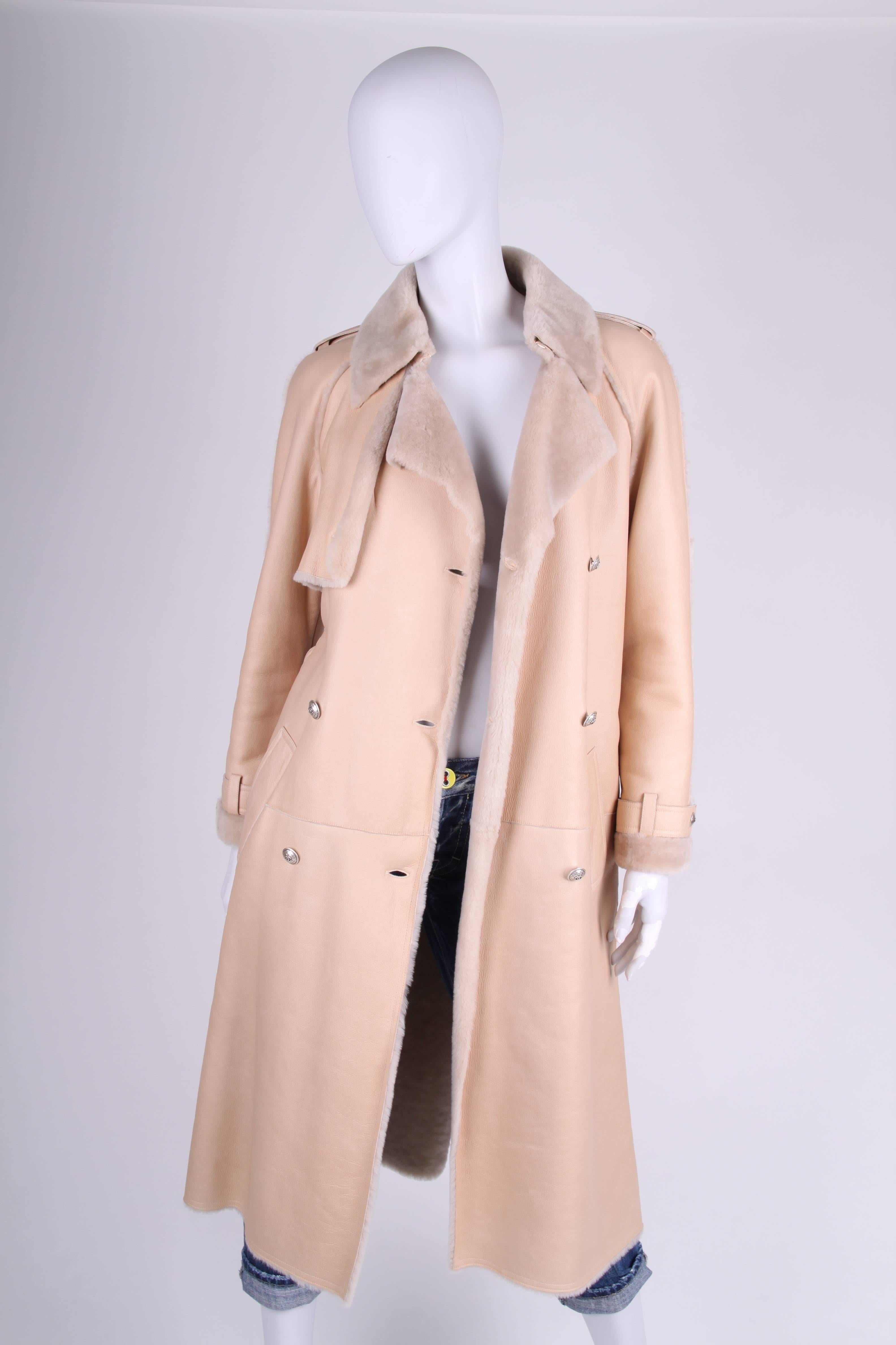 Chanel Trenchcoat - beige lambskin leather 2