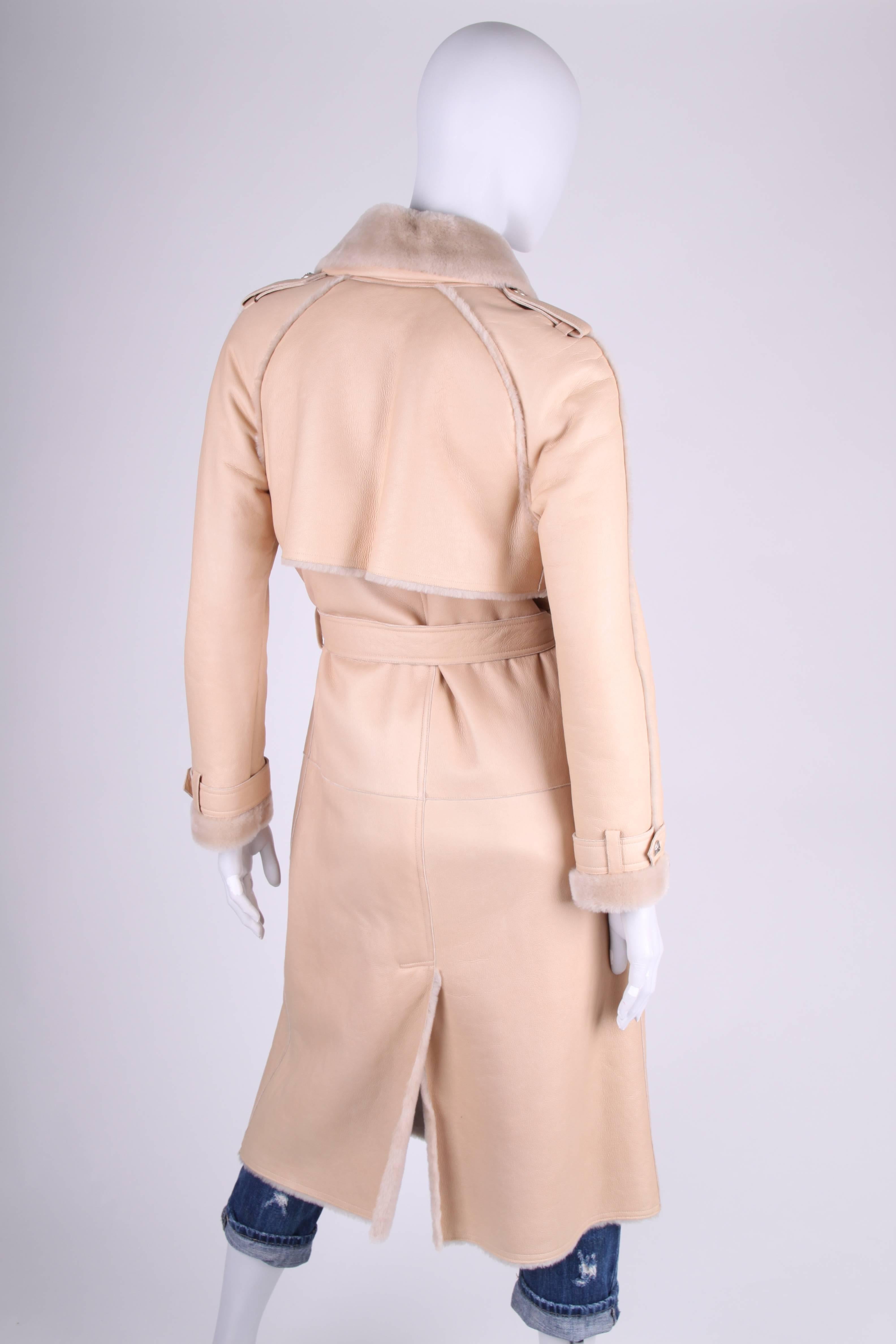 Chanel Trenchcoat - beige lambskin leather 1