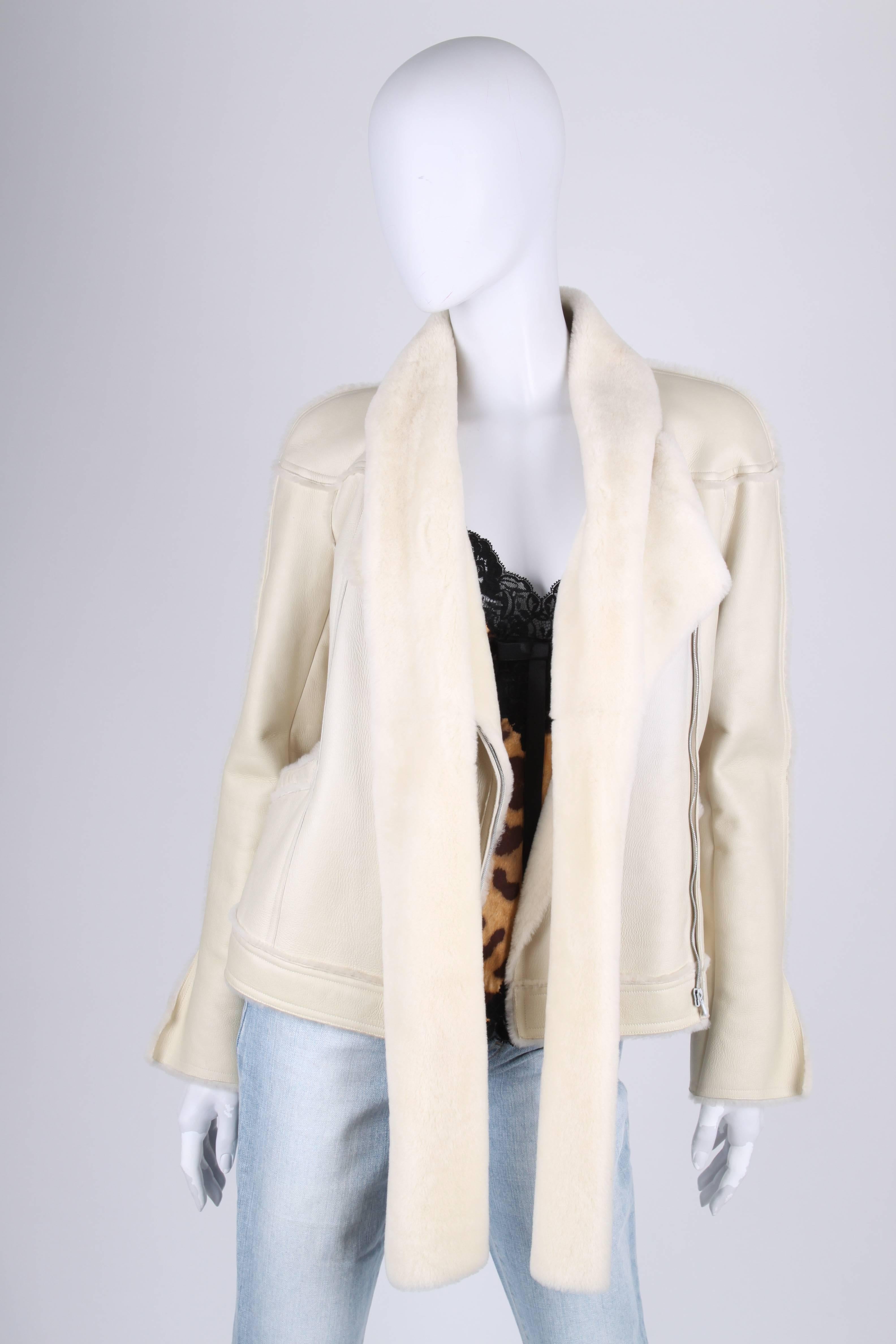 Women's Chanel Lammy Coat - off-white For Sale