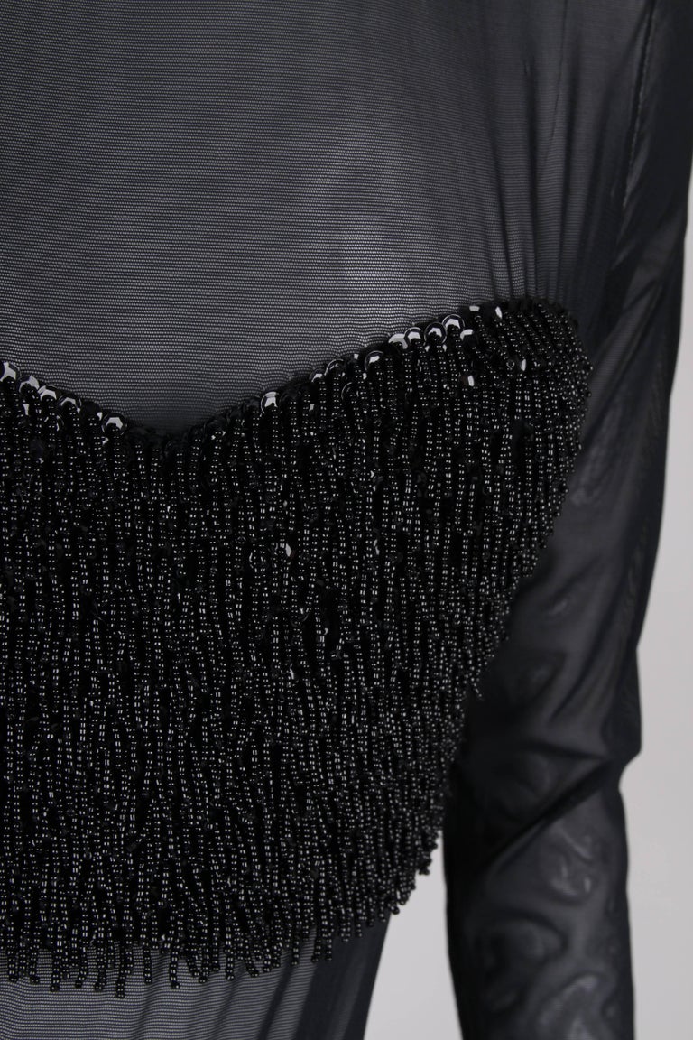 Escada Couture Beaded Bodysuit - black at 1stDibs | black beaded bodysuit