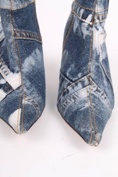 Dolce & Gabbana Denim Ankle Boots - blue