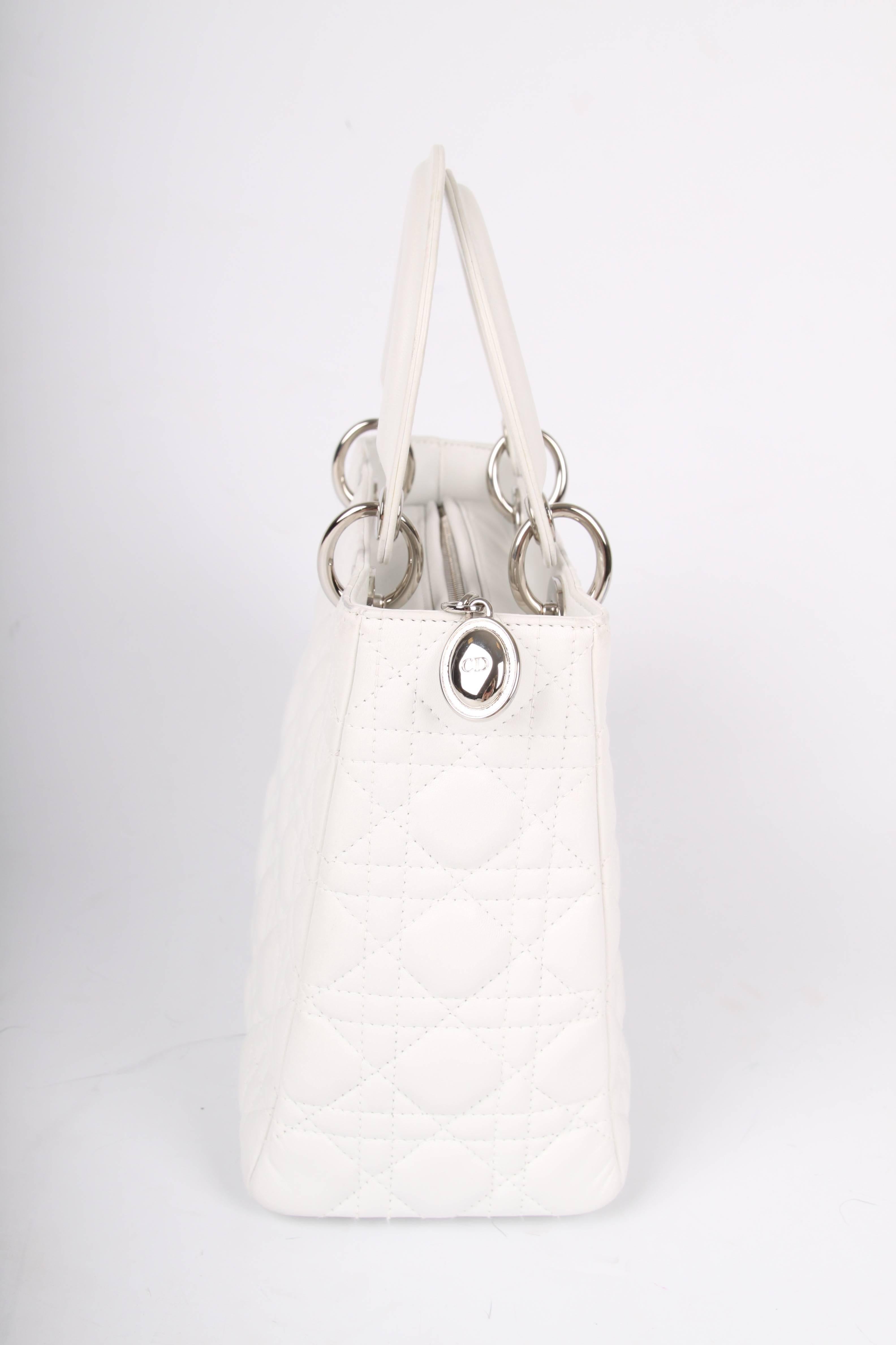 lady dior bag white