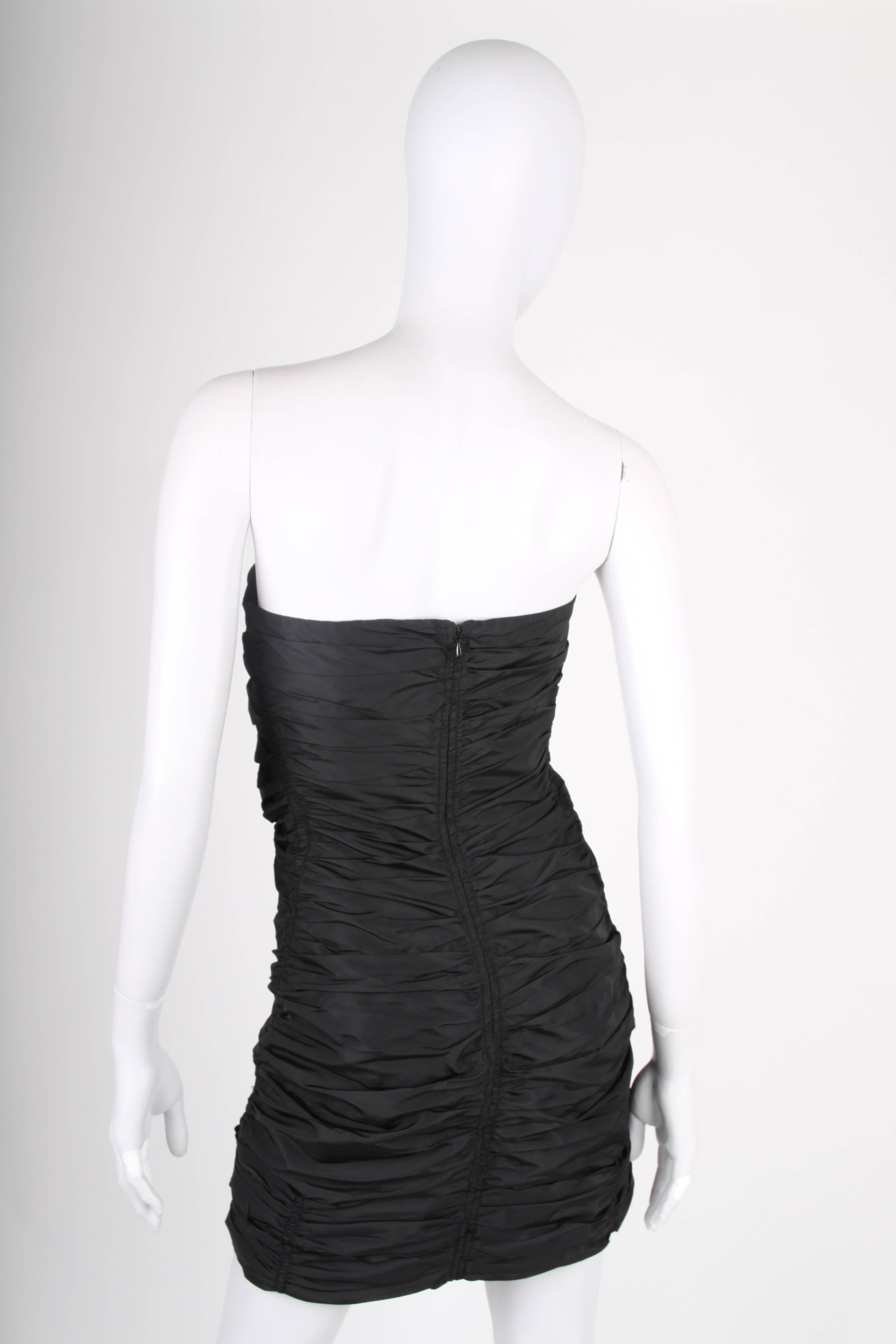 Black   MIU MIU Strapless Dress - black   MIU MIU Strapless Dress - black MIU MIU Stra For Sale