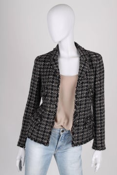 Chanel Boucle Jacket - blue/grey/white
