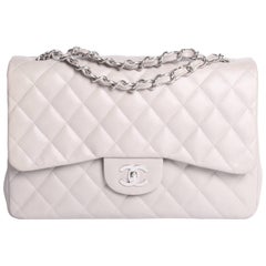 Chanel Timeless 2.55 Jumbo Flap Bag - gray-Crossbody