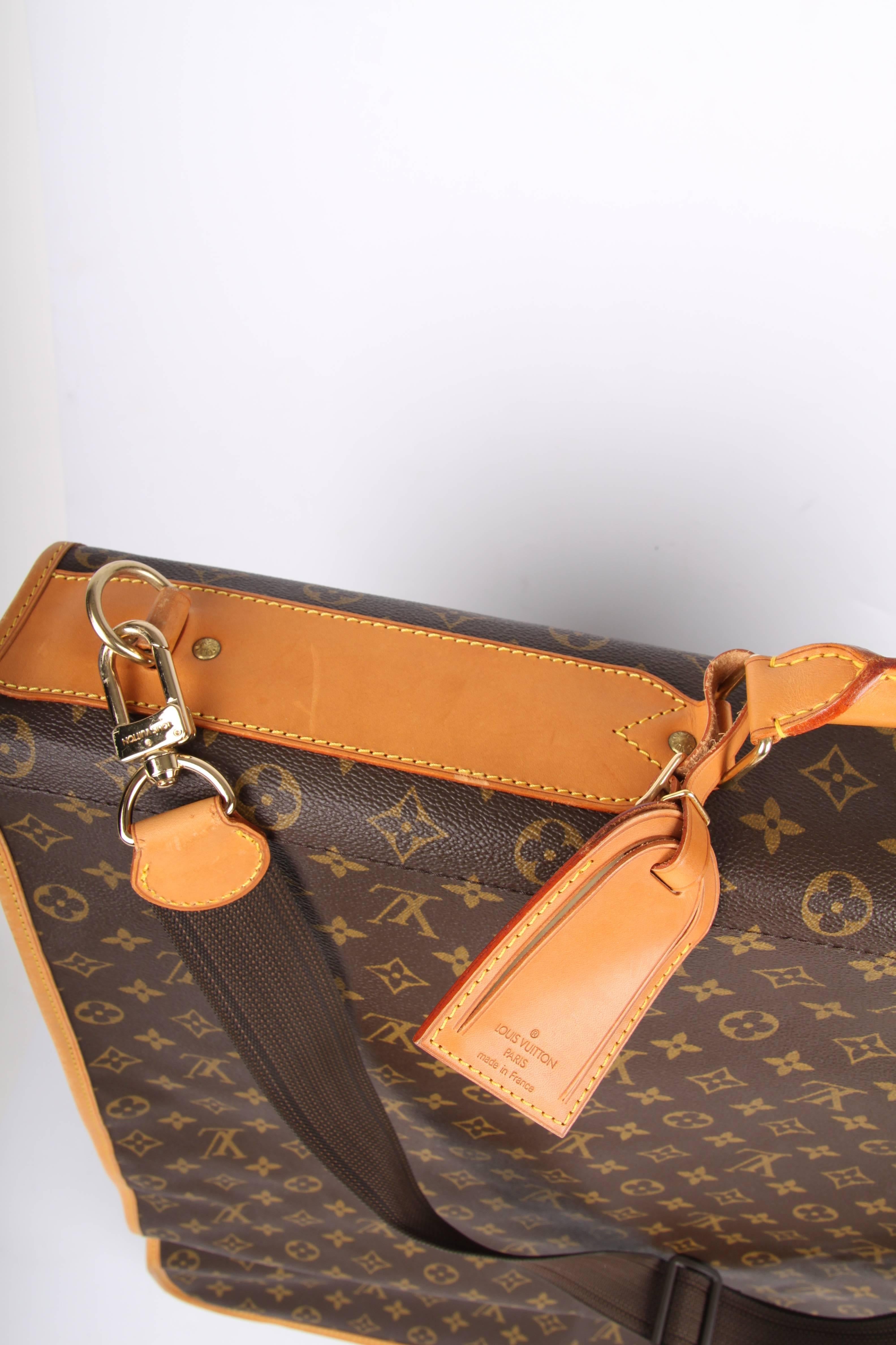 Louis Vuitton Monogram Canvas Garment Carrier Bag 5 hangers brown at