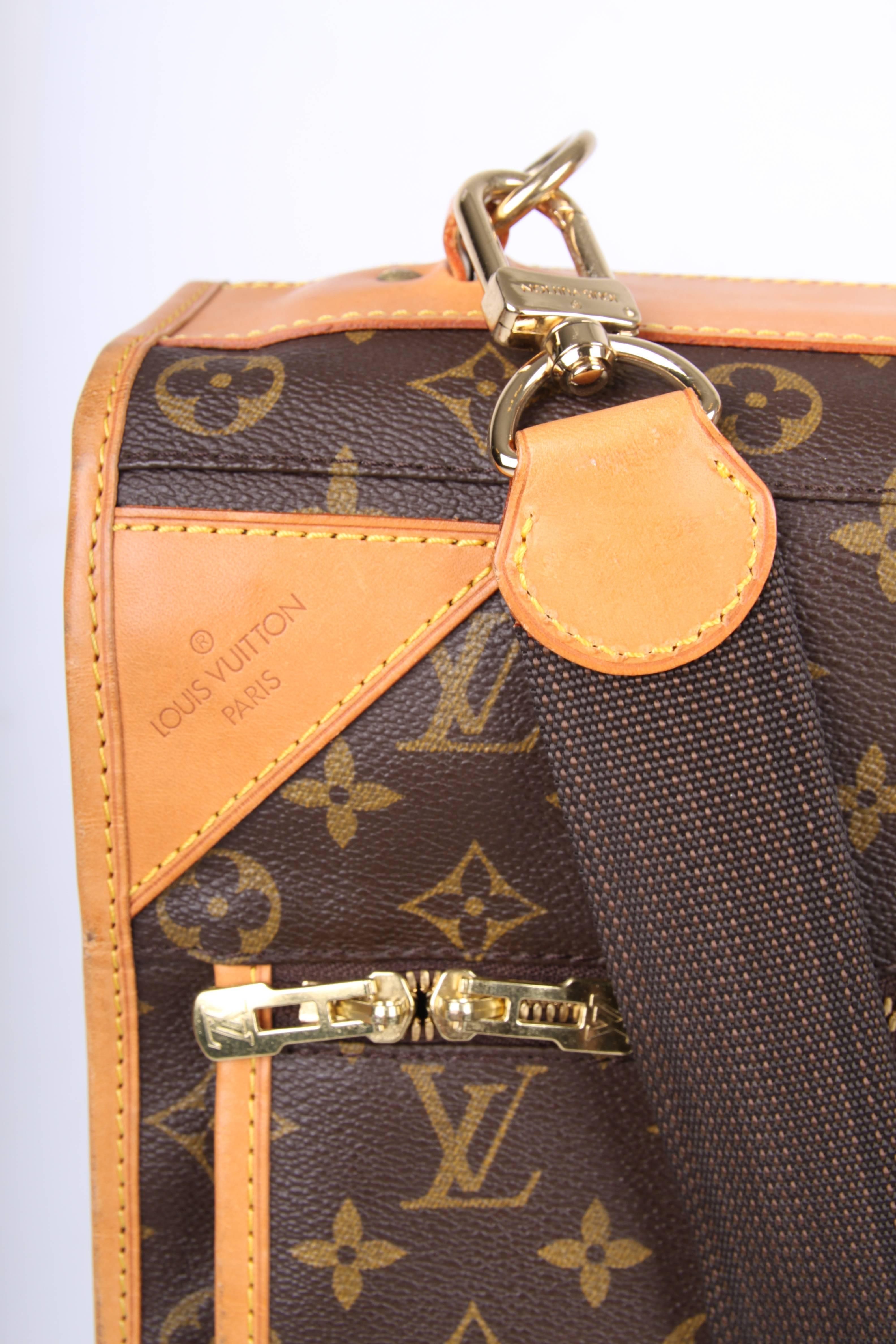 Louis Vuitton Monogram Canvas Garment Carrier Bag 5 hangers brown at