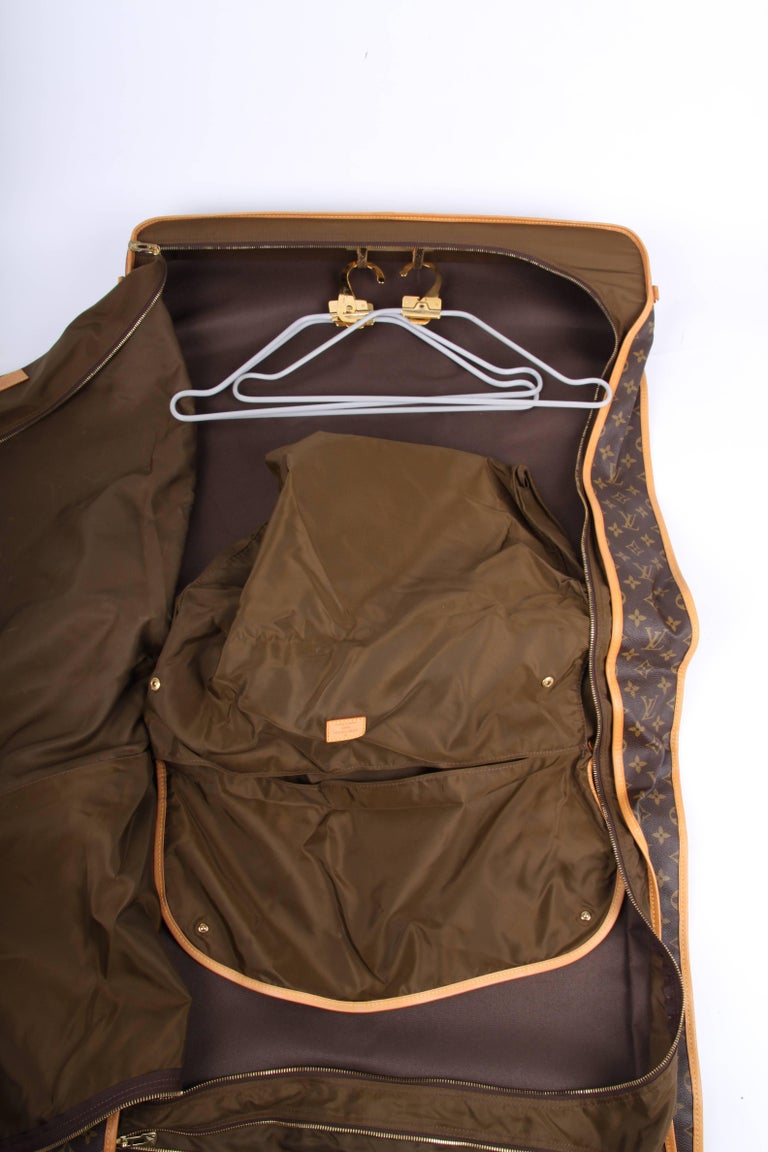 Louis Vuitton Monogram Canvas Garment Carrier Bag 5 hangers brown at