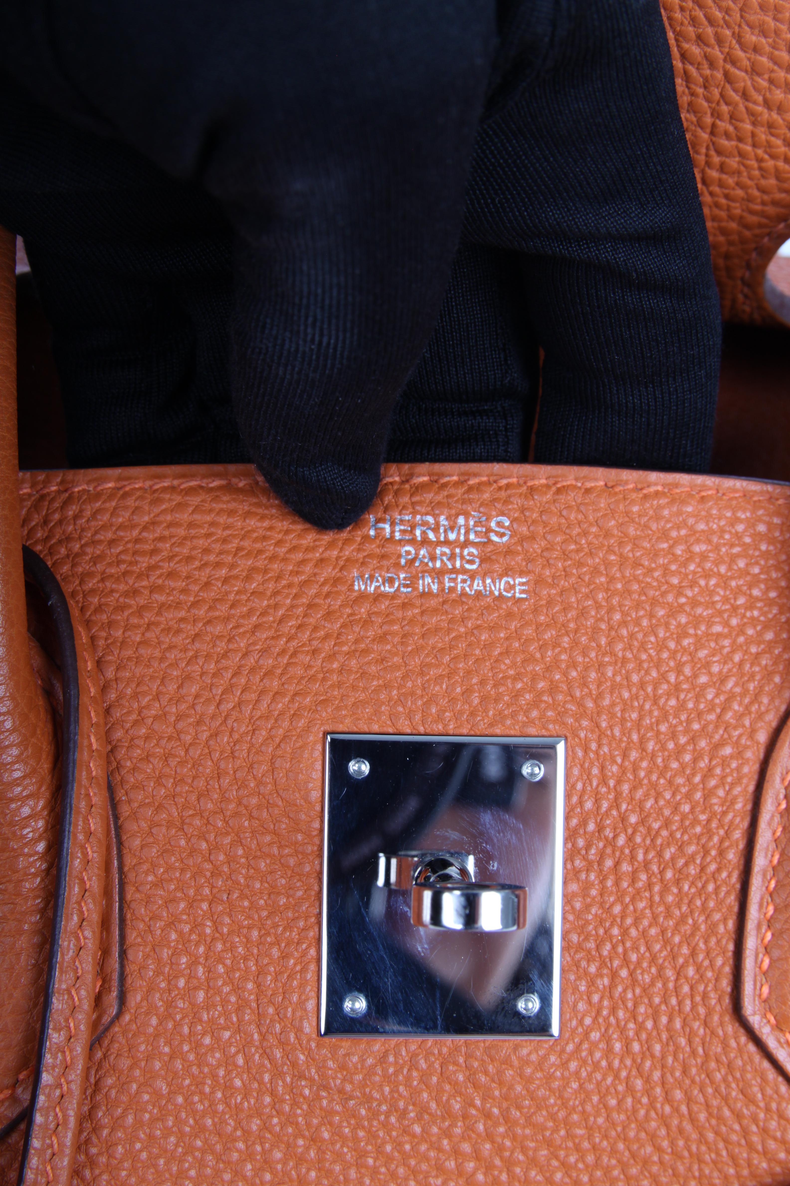 Hermes Birkin Bag 35 Togo Potiron - silvertone hardware 2