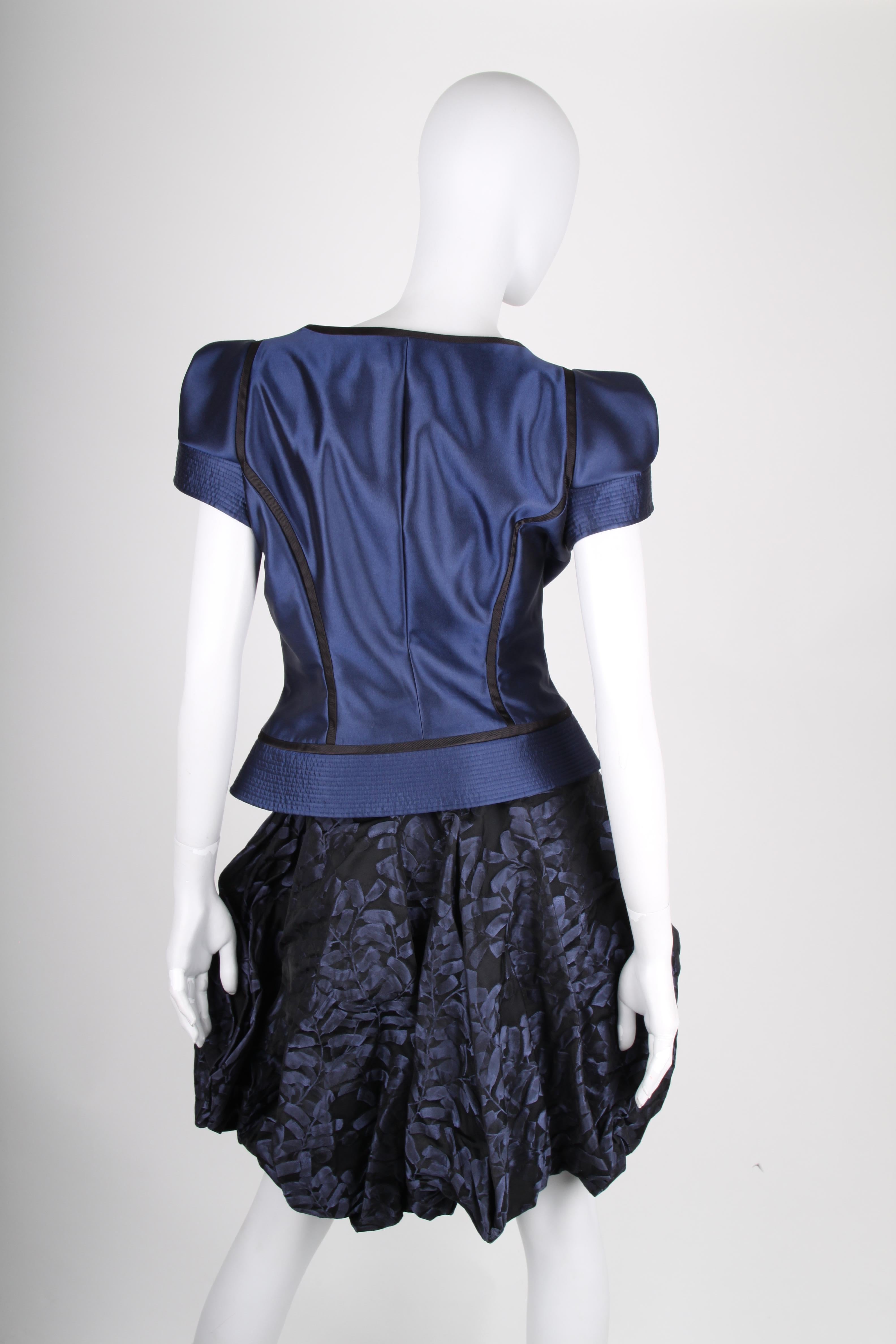 Black Giorgio Armani 2-pcs Suit Dress & Top - blue For Sale