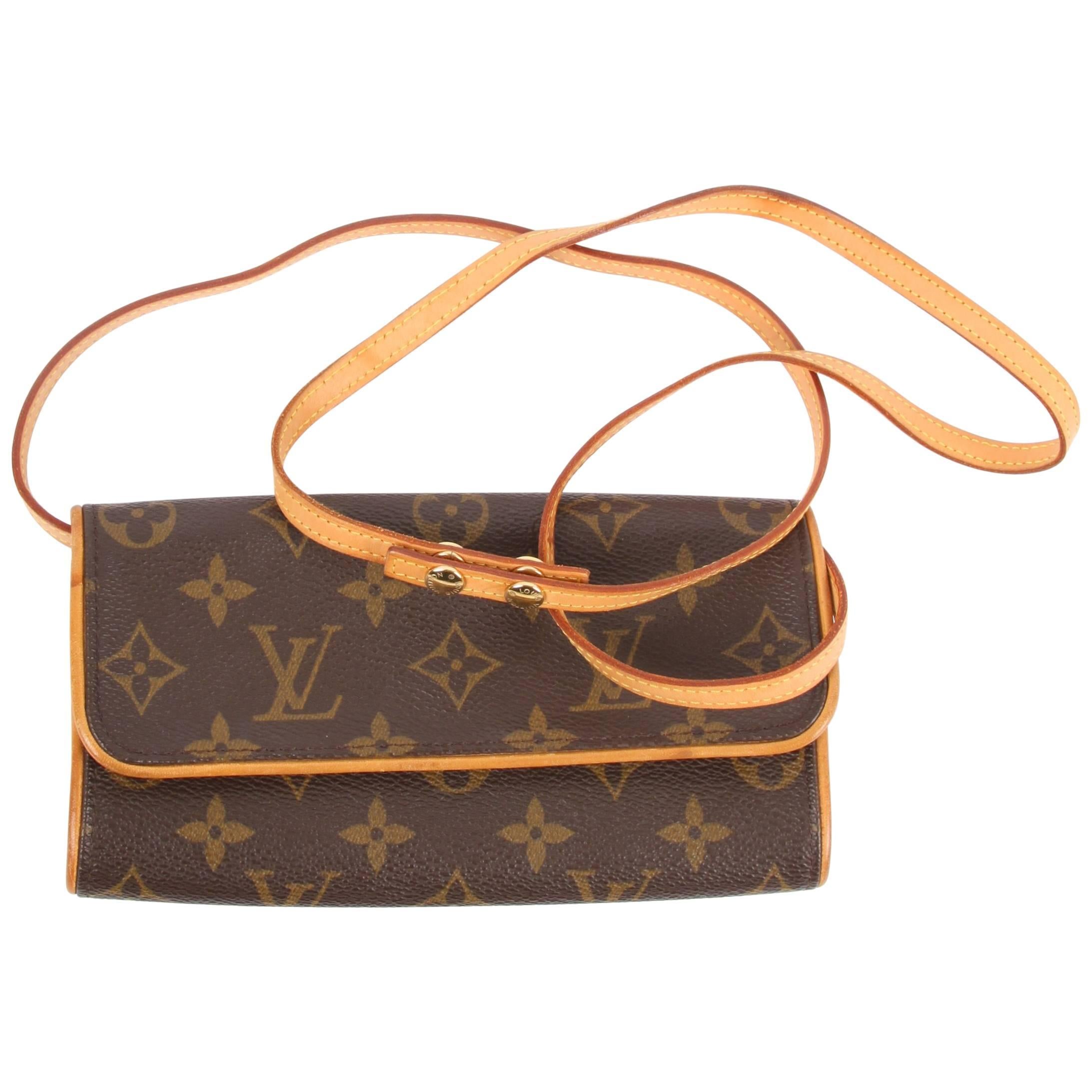 Louis Vuitton Pochette Twin Crossbody Bag - brown