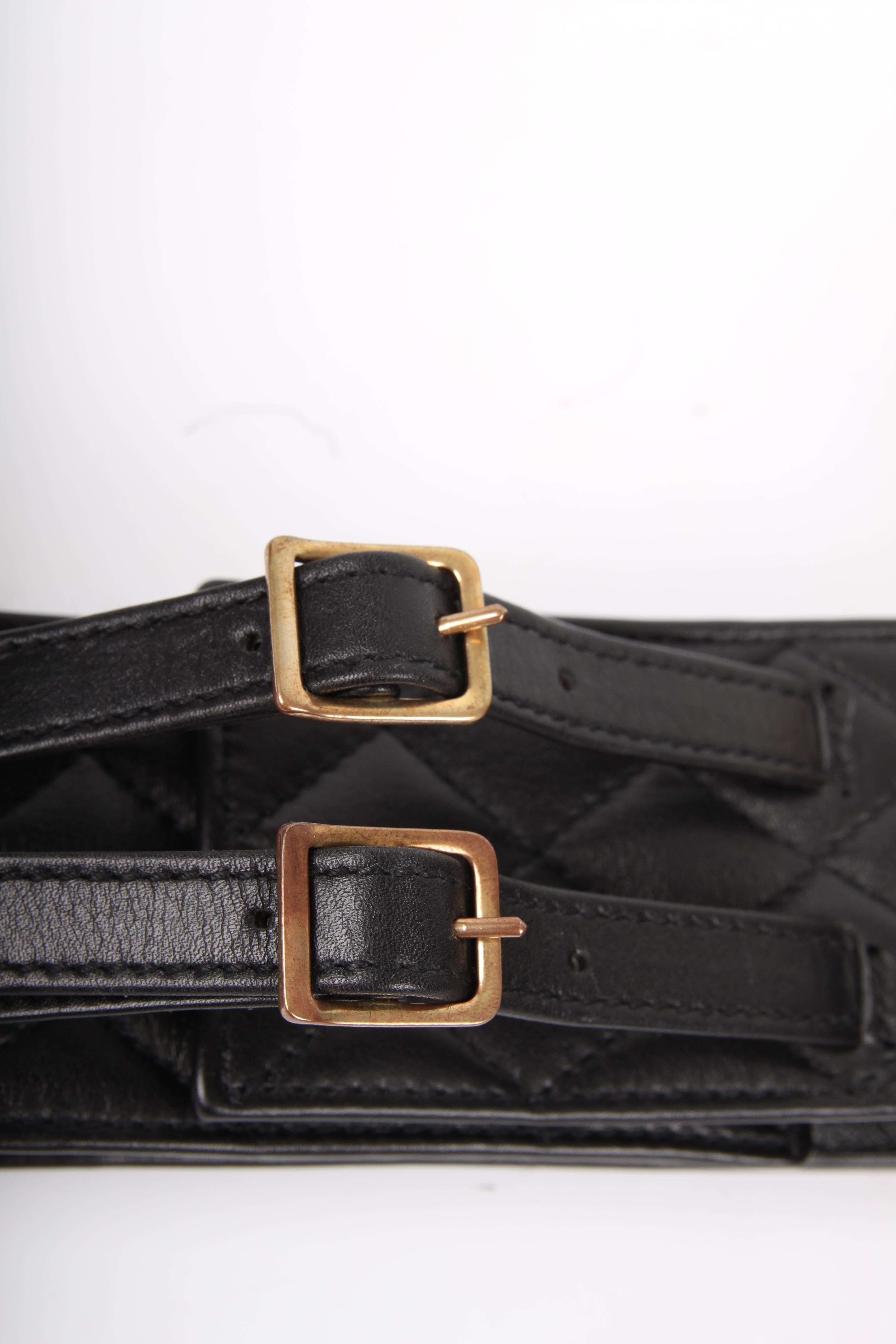 Chanel Vintage black Shot Gun Belt 1
