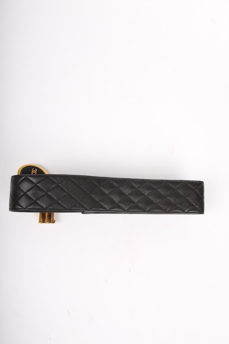 Chanel Vintage black Shot Gun Belt at 1stDibs | chanel gun belt, chanel gun