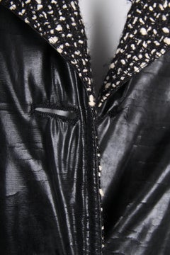 Chanel PVC/Boucle Coat - black