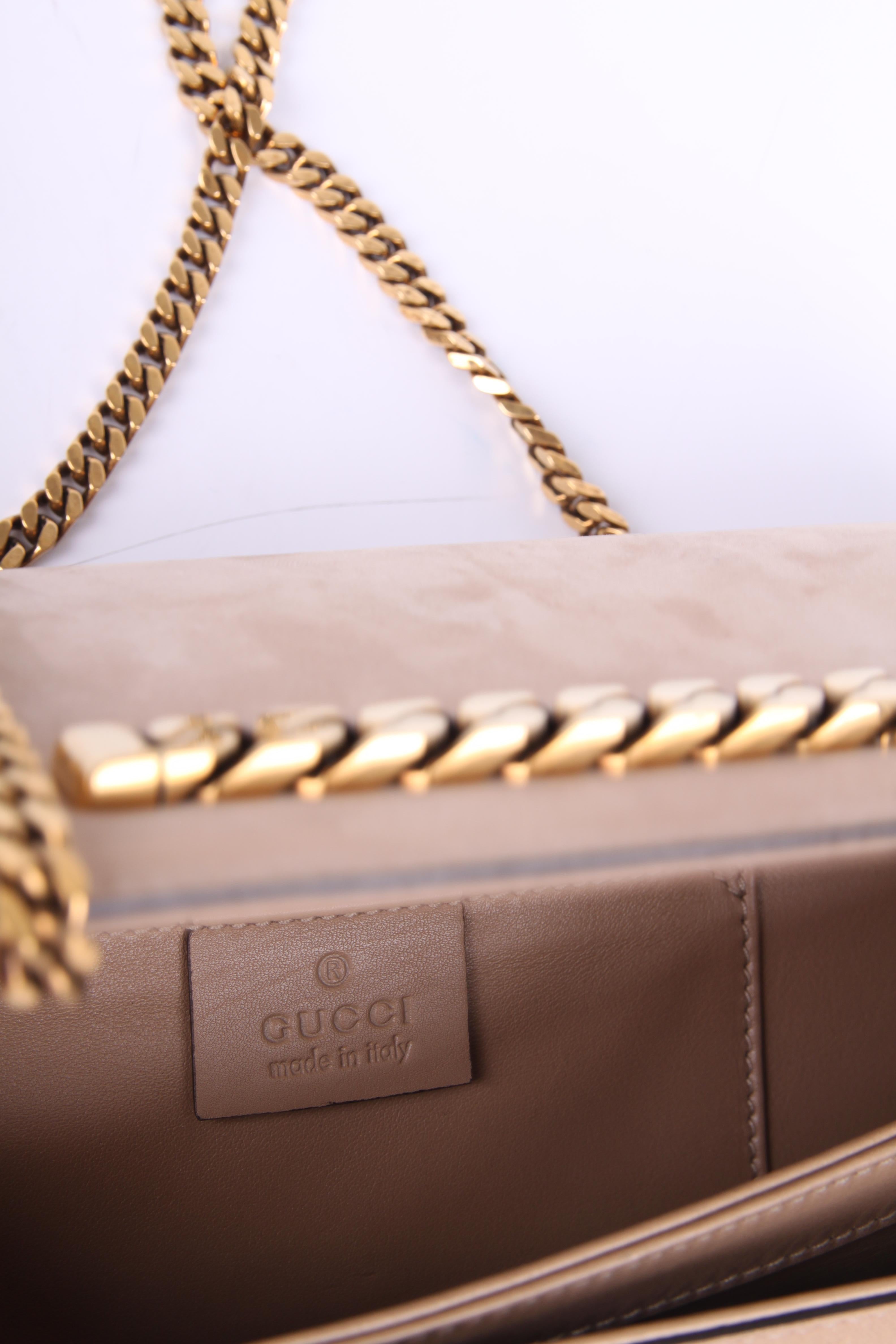 Gucci Tigrette Evening Bag Clutch - beige nubuck 1