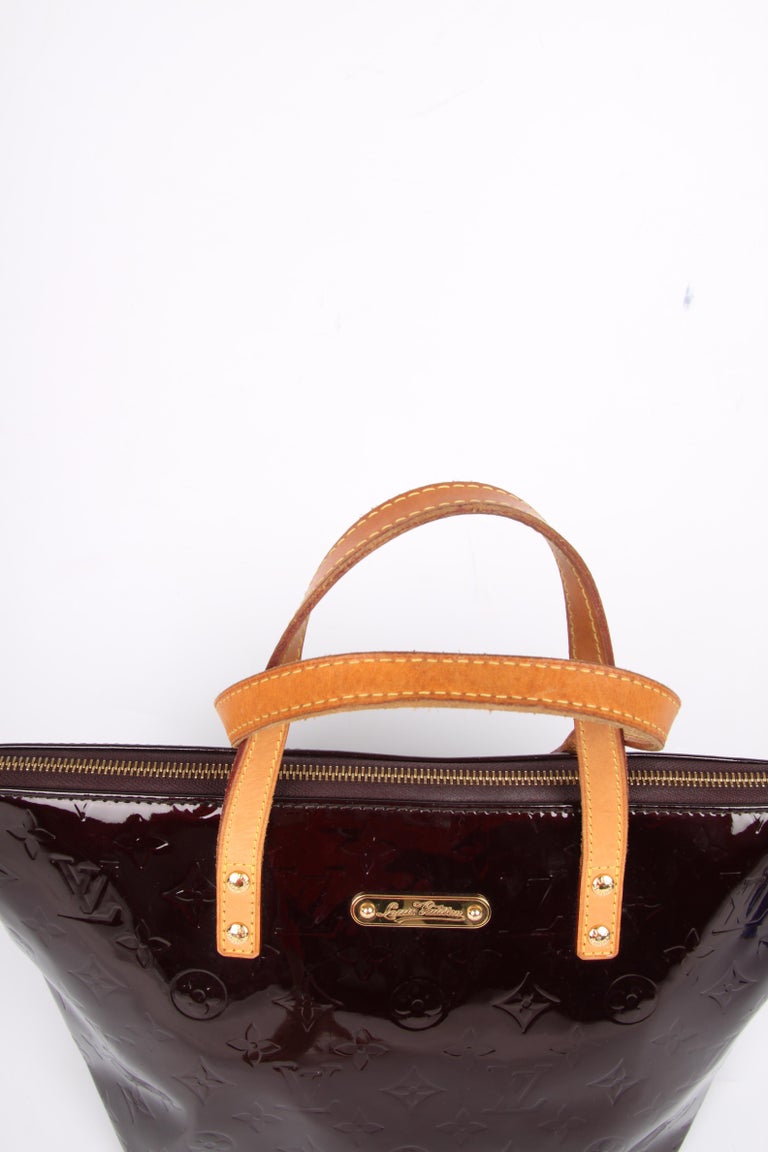 Bréa patent leather handbag Louis Vuitton Burgundy in Patent