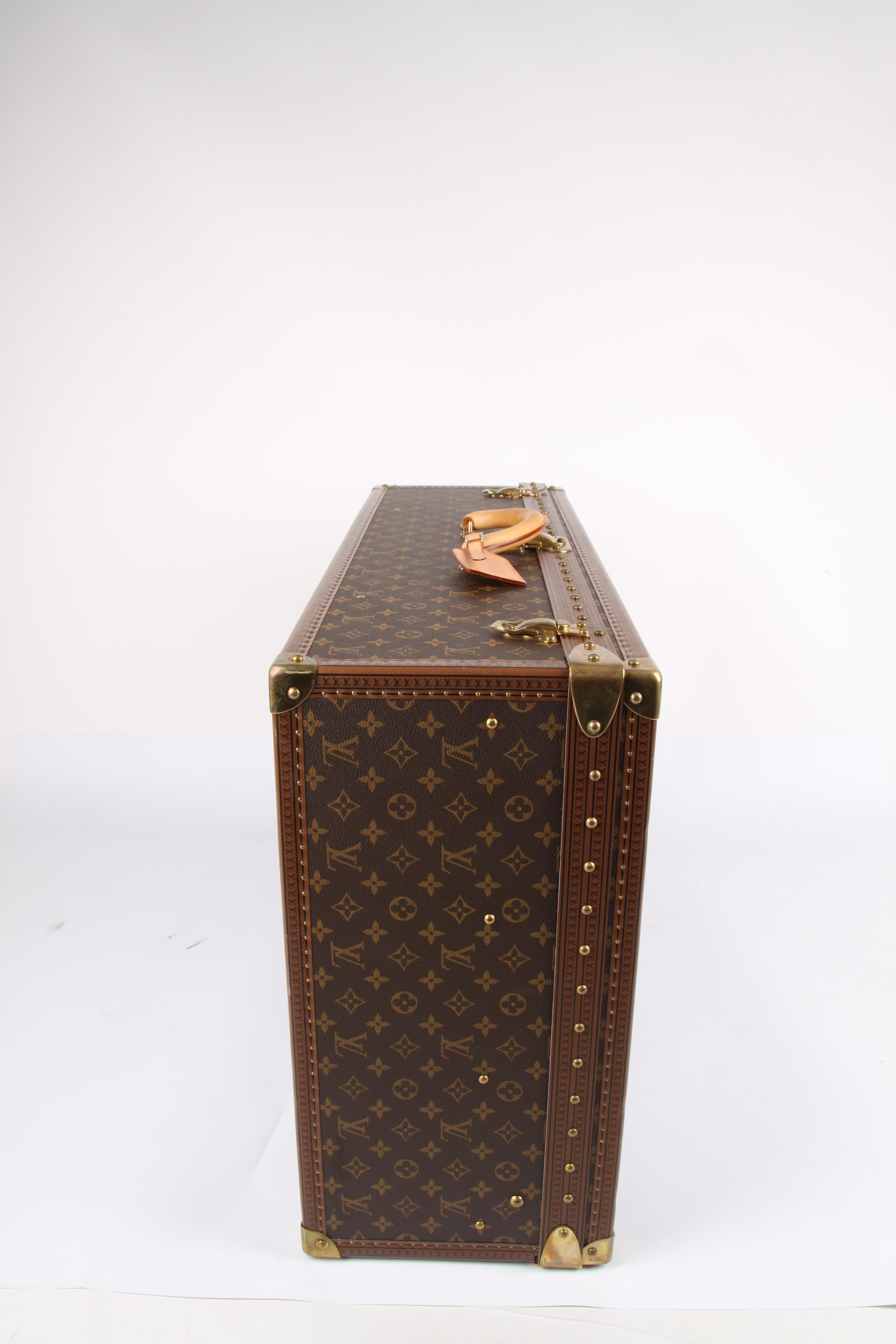 Women's or Men's   Louis Vuitton Monogram Trunk Suitcase - brown   Louis Vuitton Monogram Trunk S