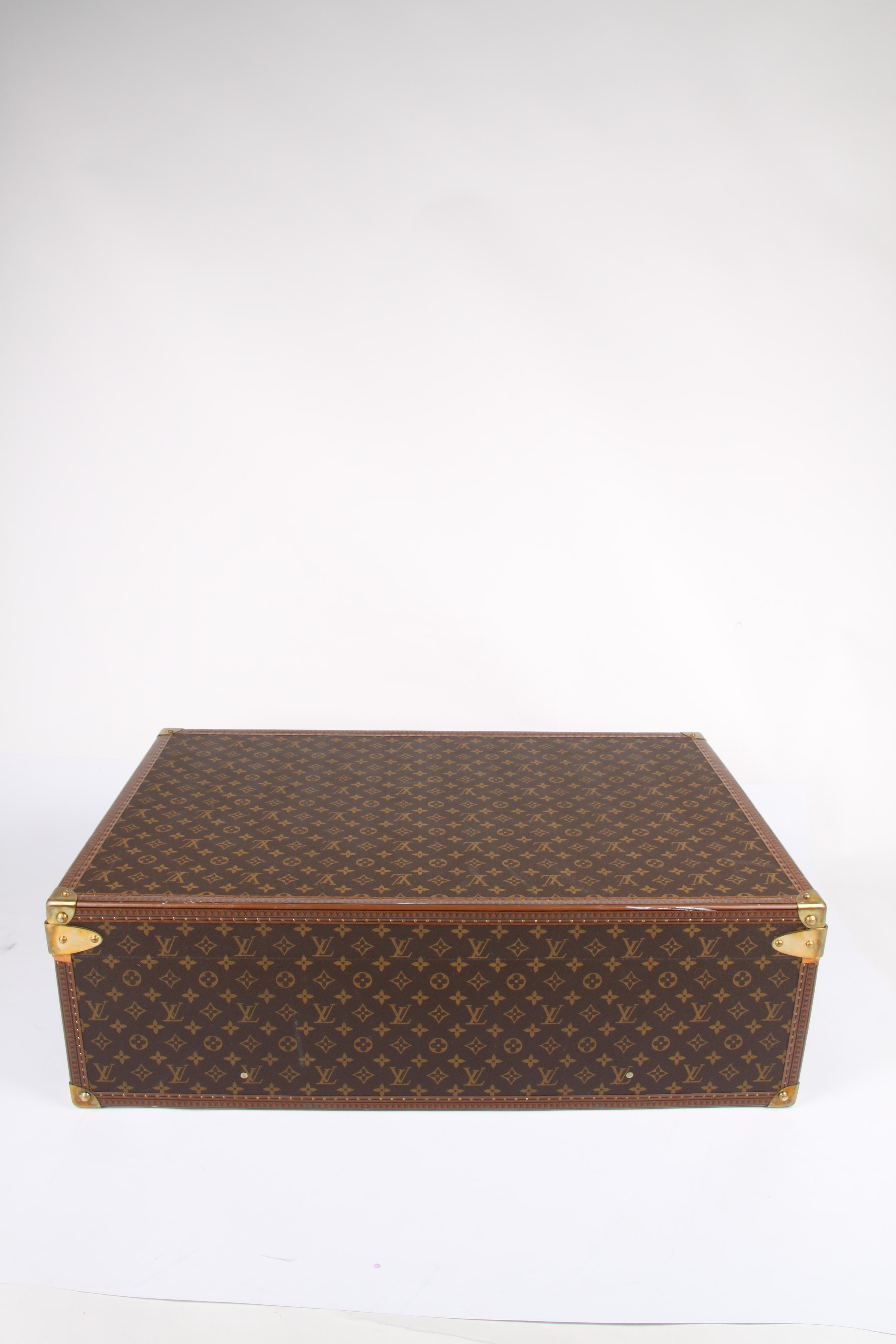 Brown   Louis Vuitton Monogram Trunk Suitcase - brown   Louis Vuitton Monogram Trunk S