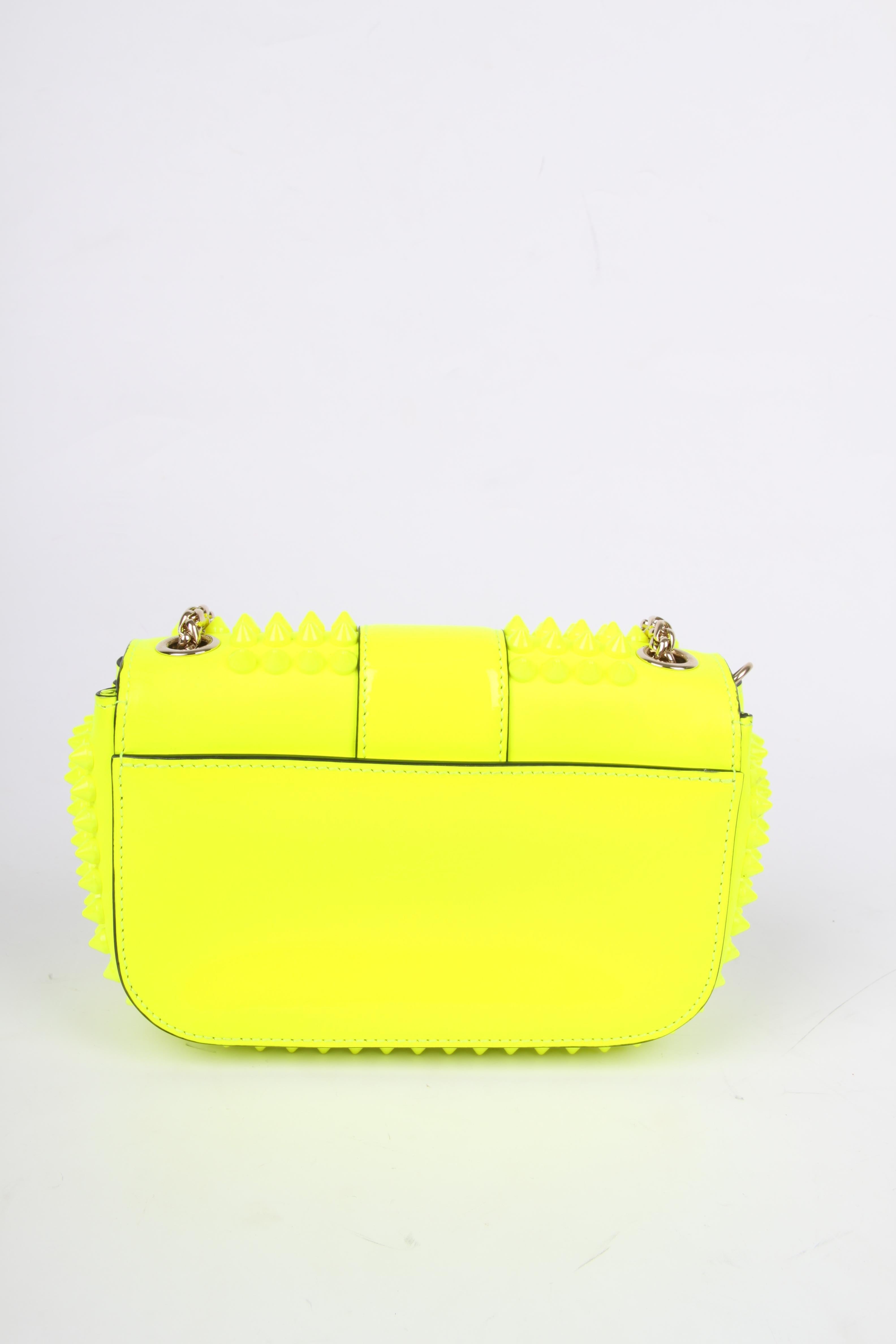 neon yellow crossbody purse